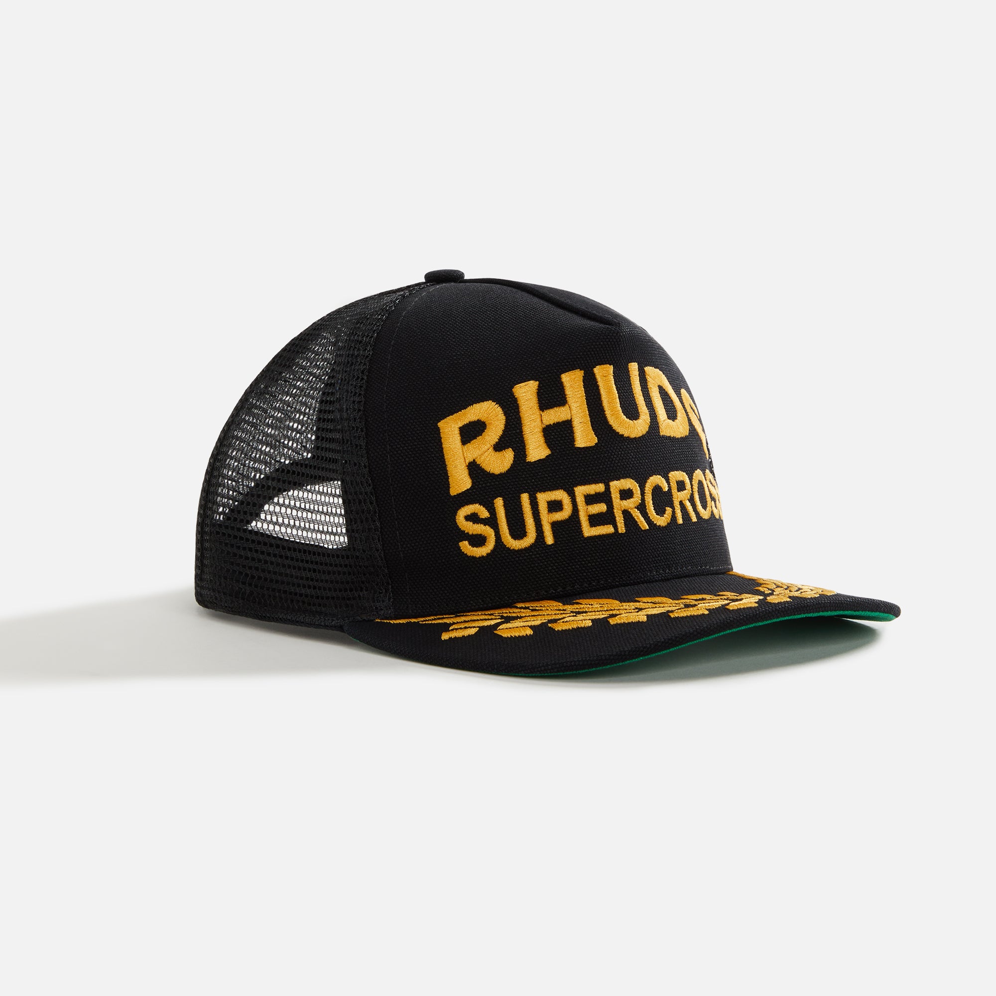 Rhude Canvas Supercross Trucker Cap - Black – Kith
