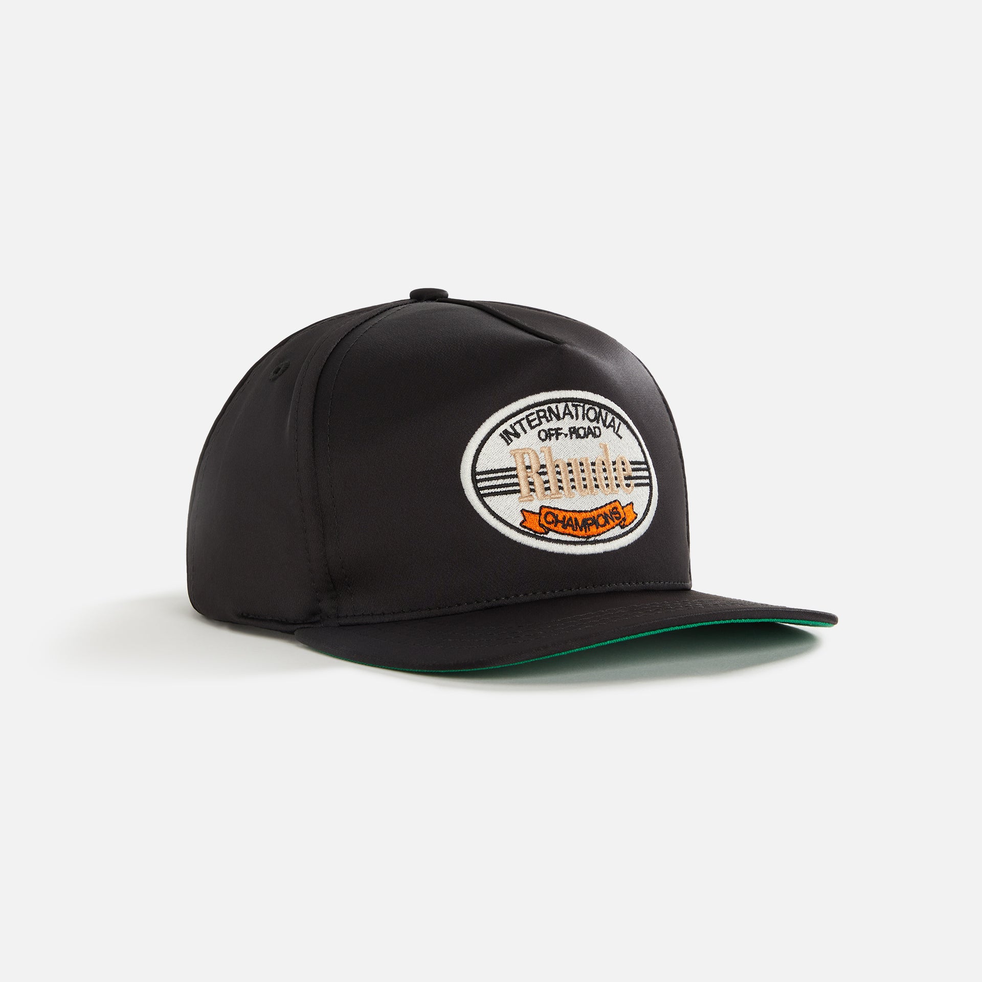 Rhude Intl Champions Satin Cap - Black