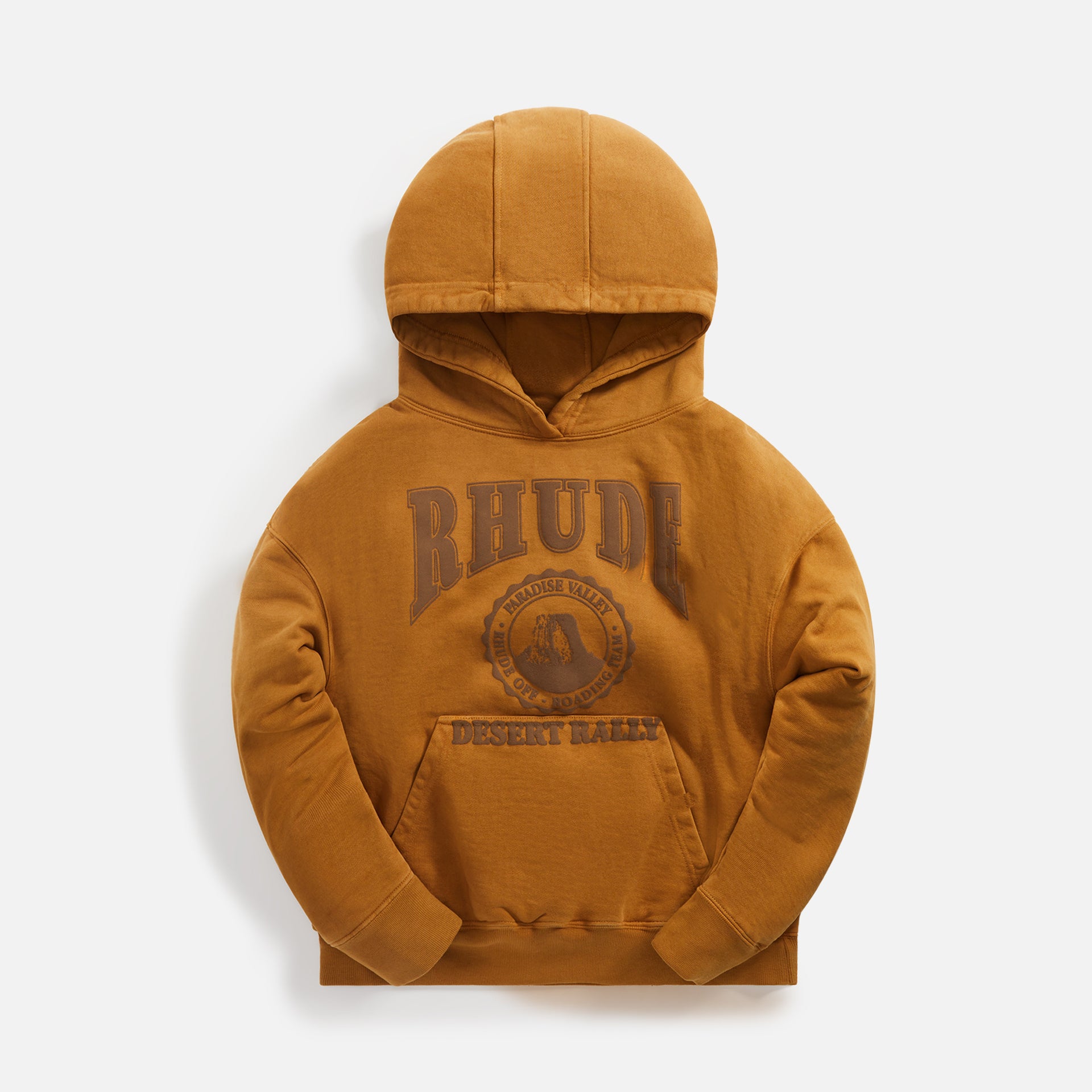 Rhude Cropped Desert Valley Hoodie - Camel