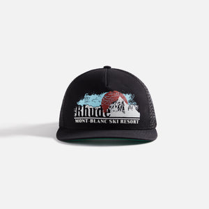 Rhude Mont-Blanc Trucker Cap - Black