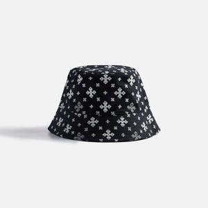 Rhude Cross Bandana Bucket Hat - Black / White