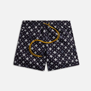 Rhude Cross Bandana Swim Short - Black / White