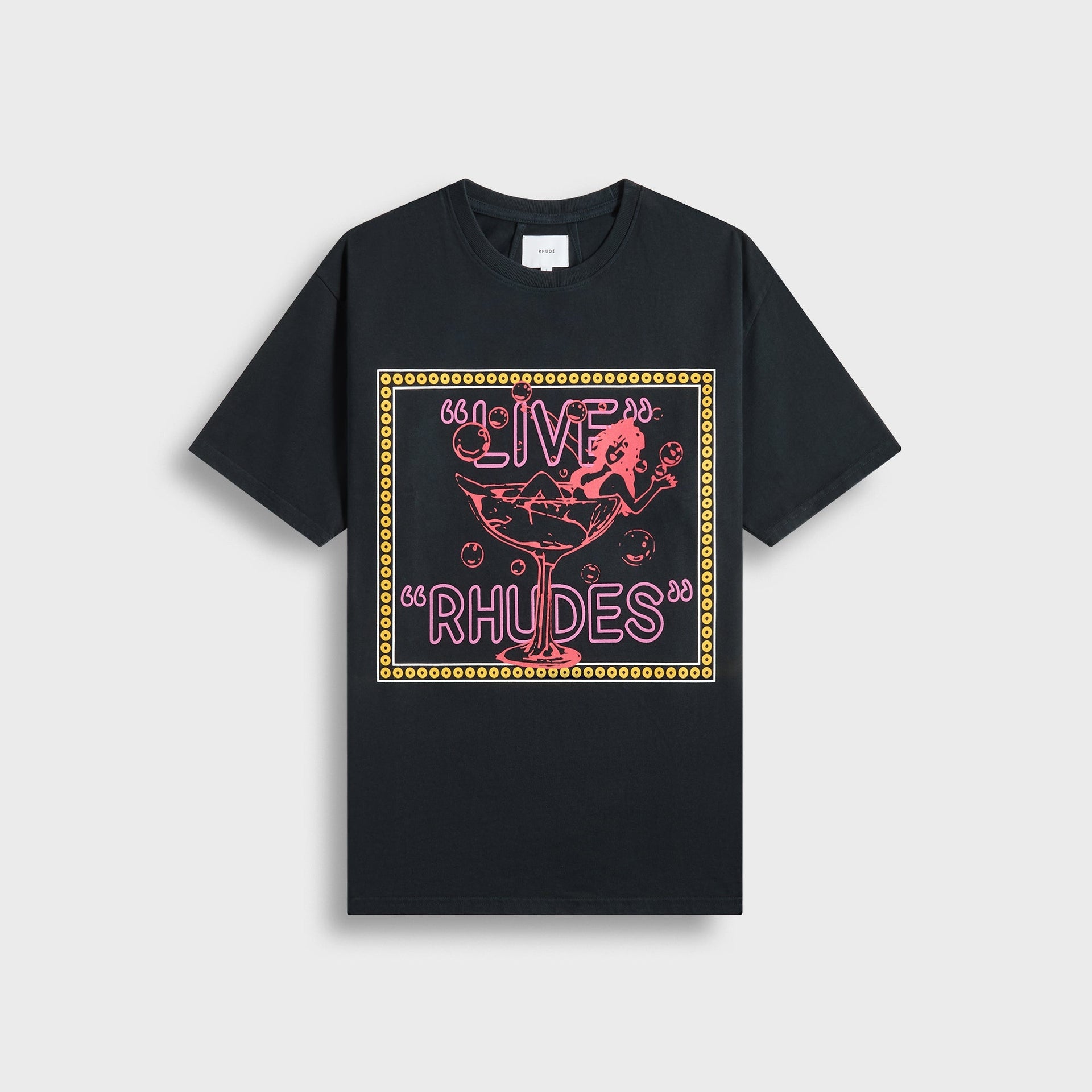 Rhude Live Rhudes Tee in Vintage Black