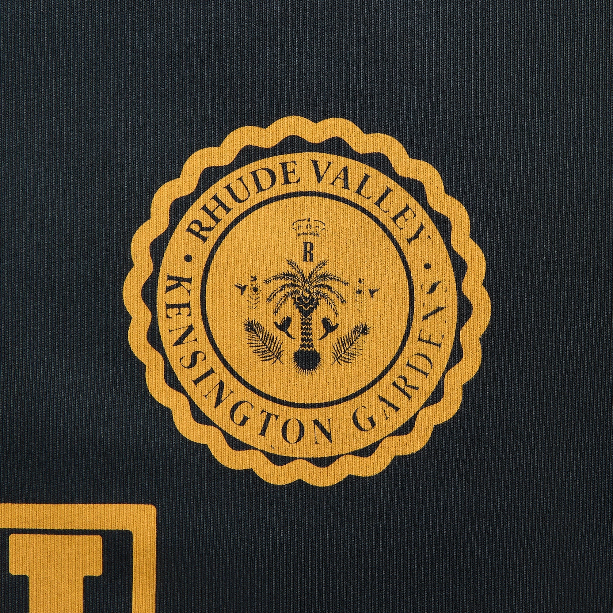 Rhude Collegiate Crest Tee - Vintage Black – Kith