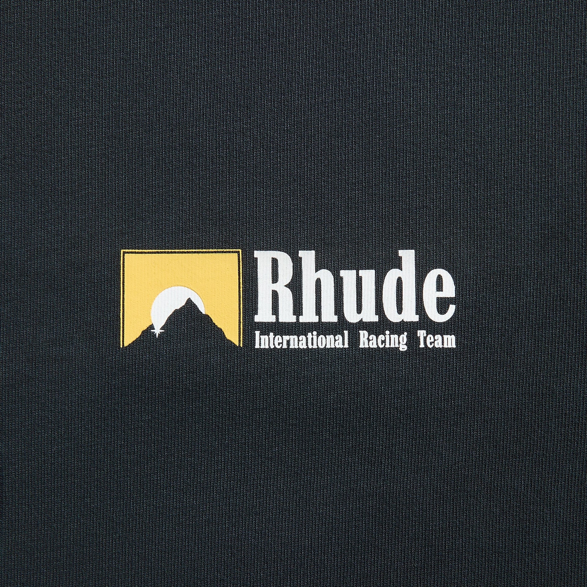 Rhude International Racing Logo Tee - Vintage Black