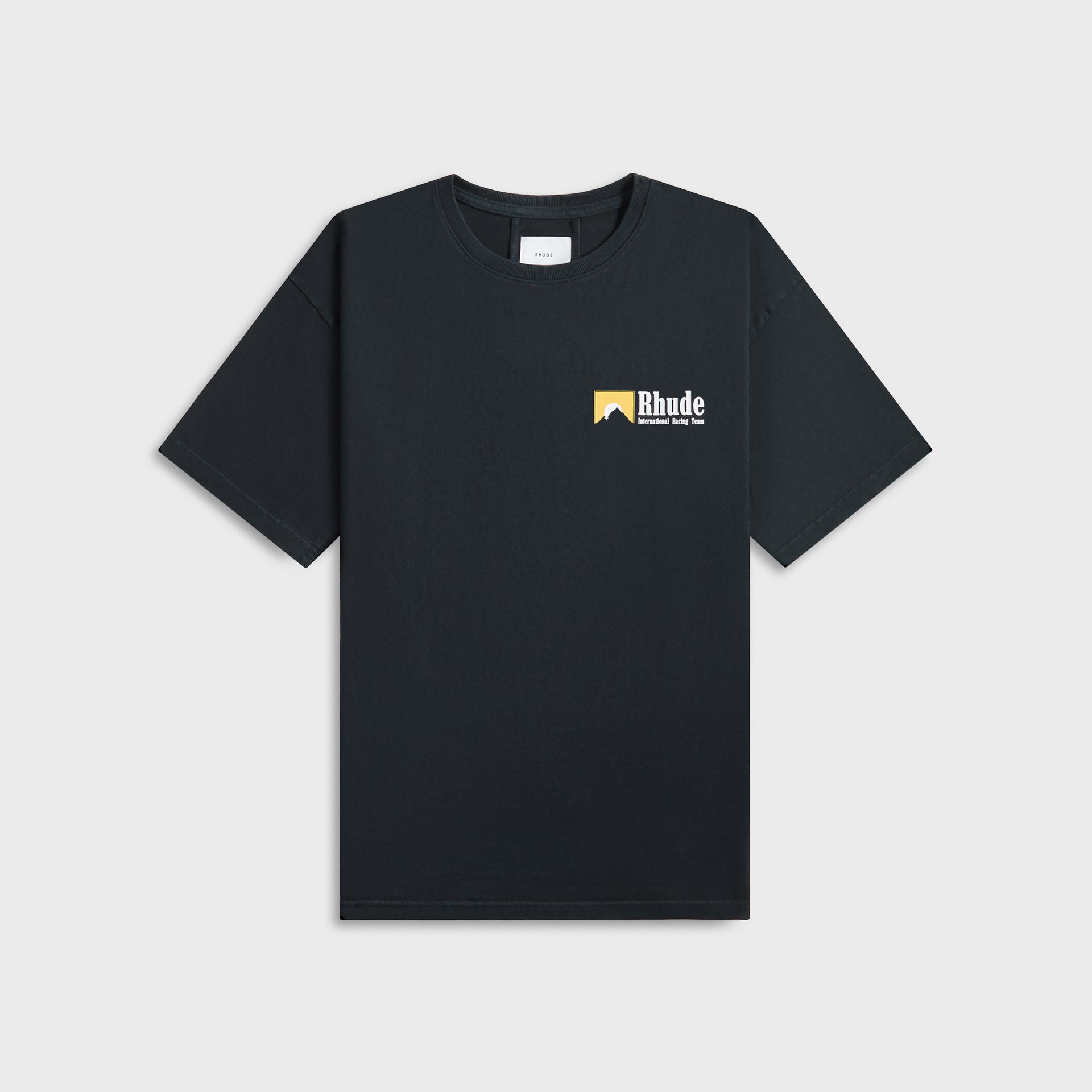 Rhude International Racing Logo Tee - Vintage Black