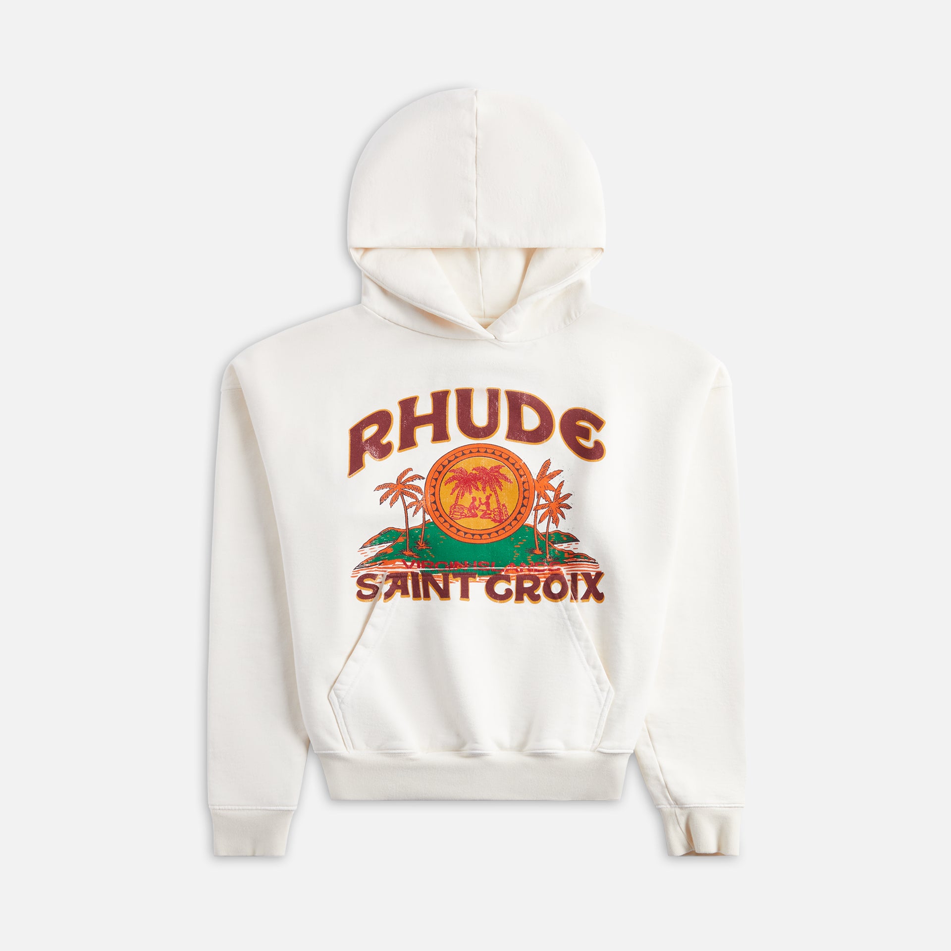 Rhude St. Croix Hoodie Cottons Vintage - White