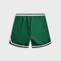 Rhude Logo Basketball Swim Short - Forest Green / Black / White