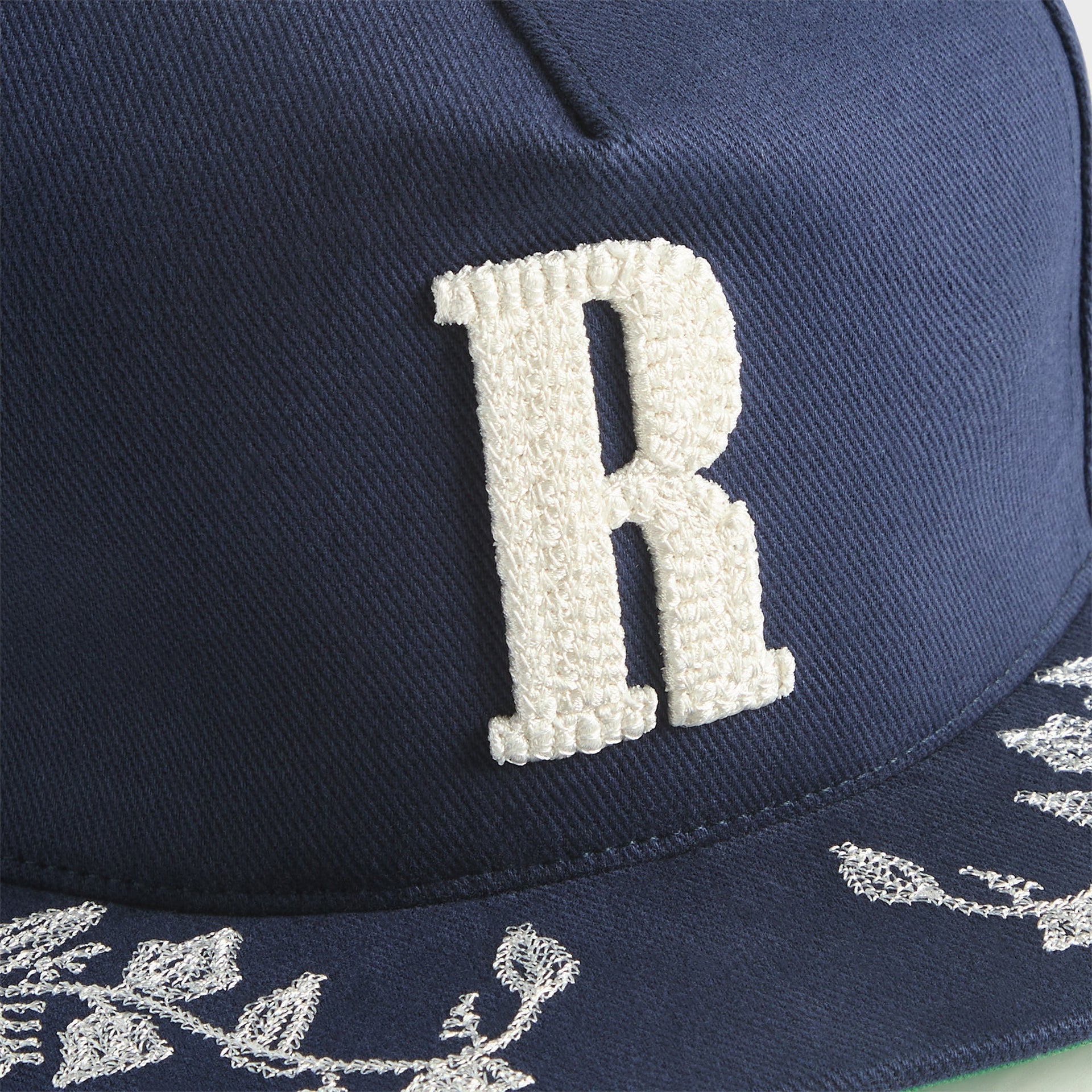 Rhude Grapevine R-Crown Fitted Cap - Navy / White
