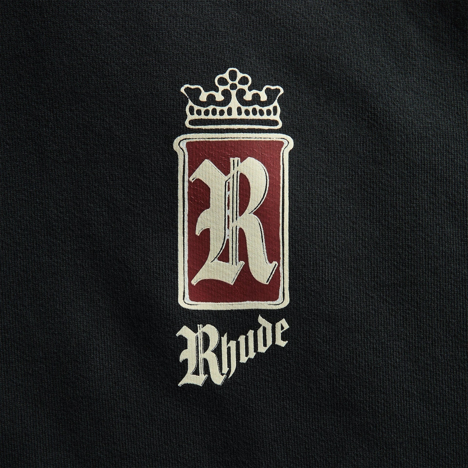 Rhude Fumar 91 Hoodie - Vintage Black / White / Red