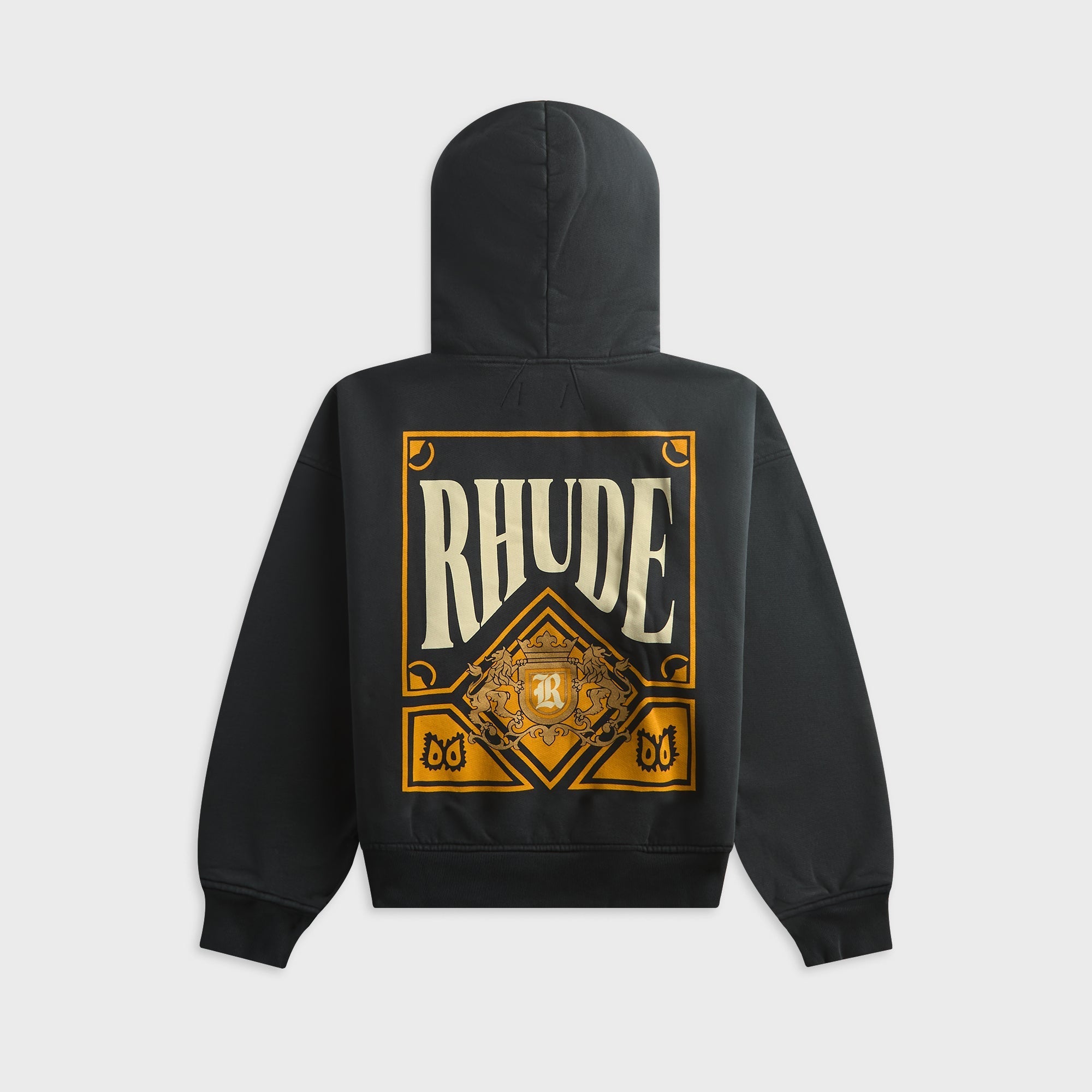 Rhude Playing Card Hoodie - Vintage Black / Yellow – Kith