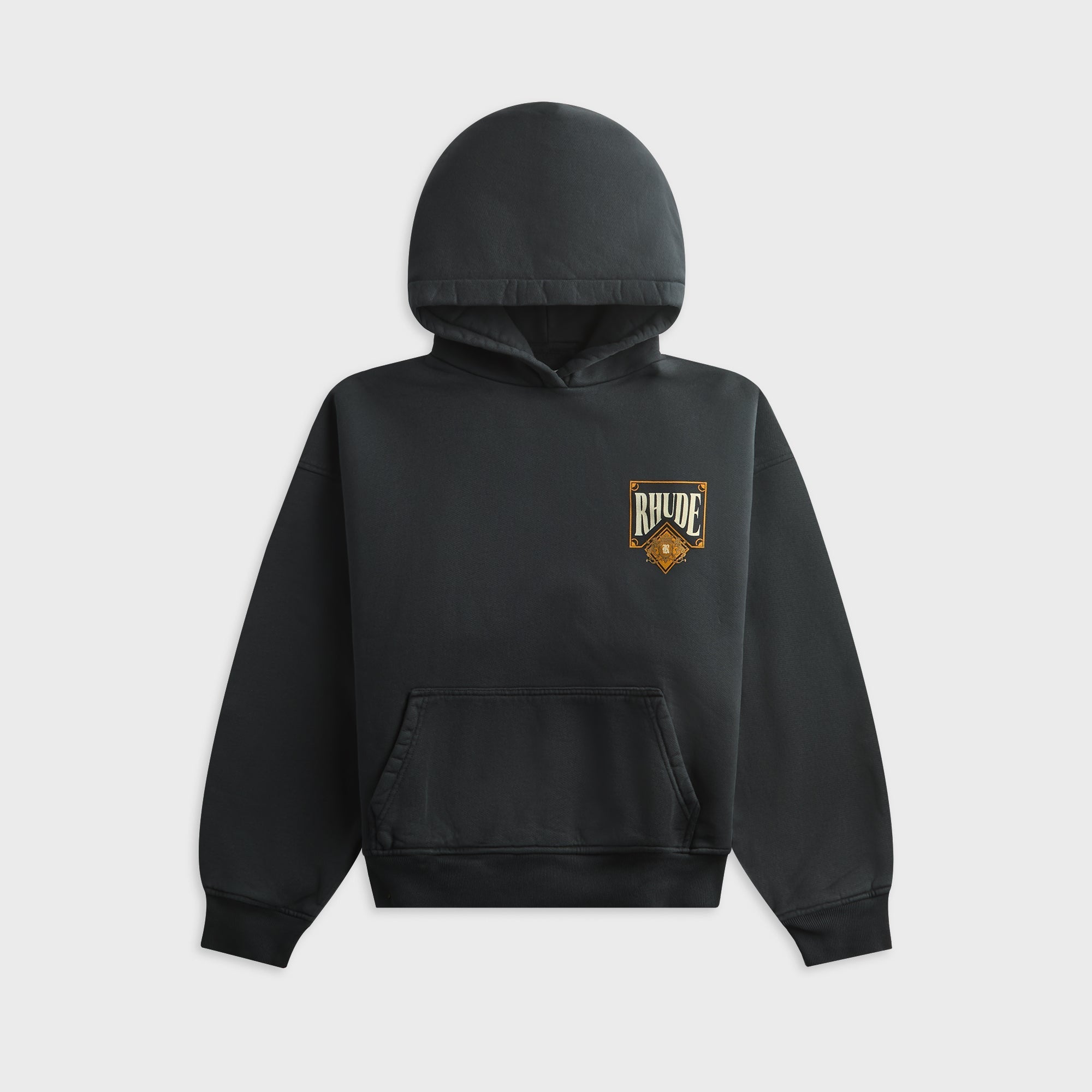 Rhude Playing Card Hoodie - Vintage Black / Yellow – Kith