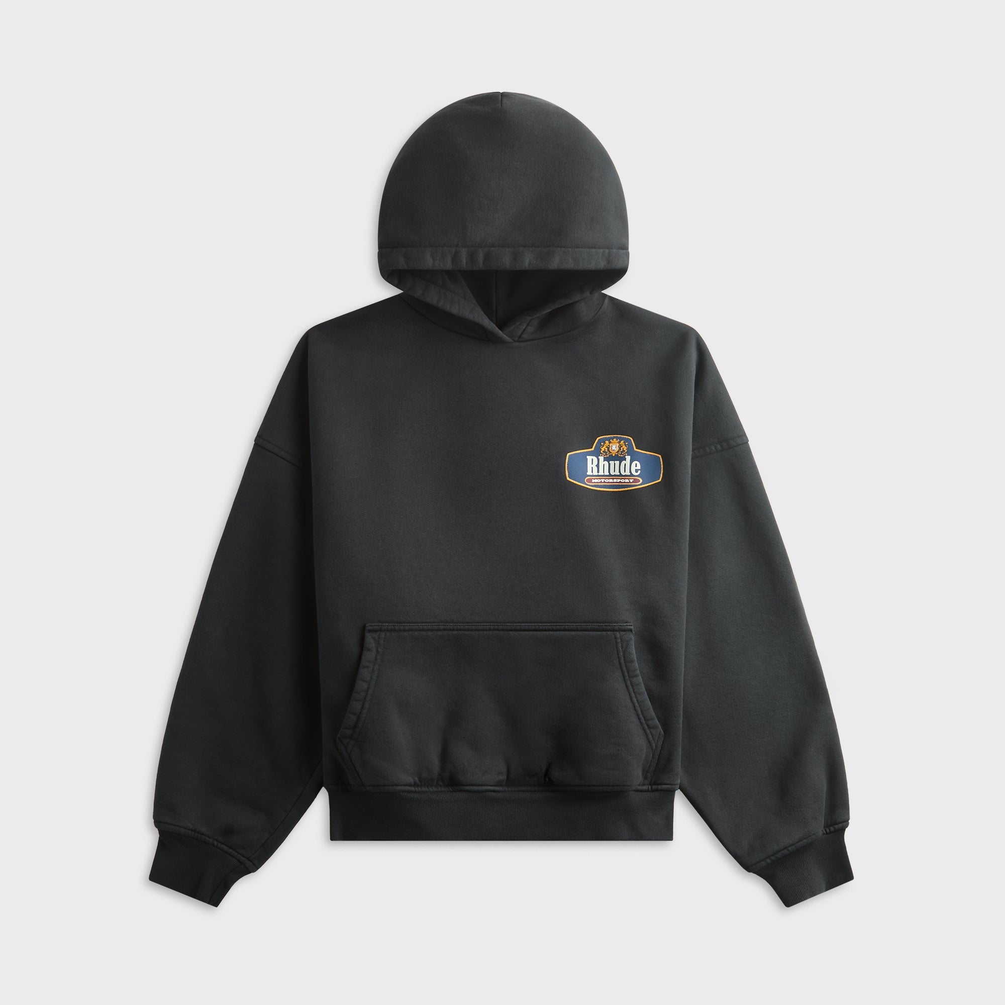 Rhude Racing Crest Hoodie - Vintage Black / Navy – Kith
