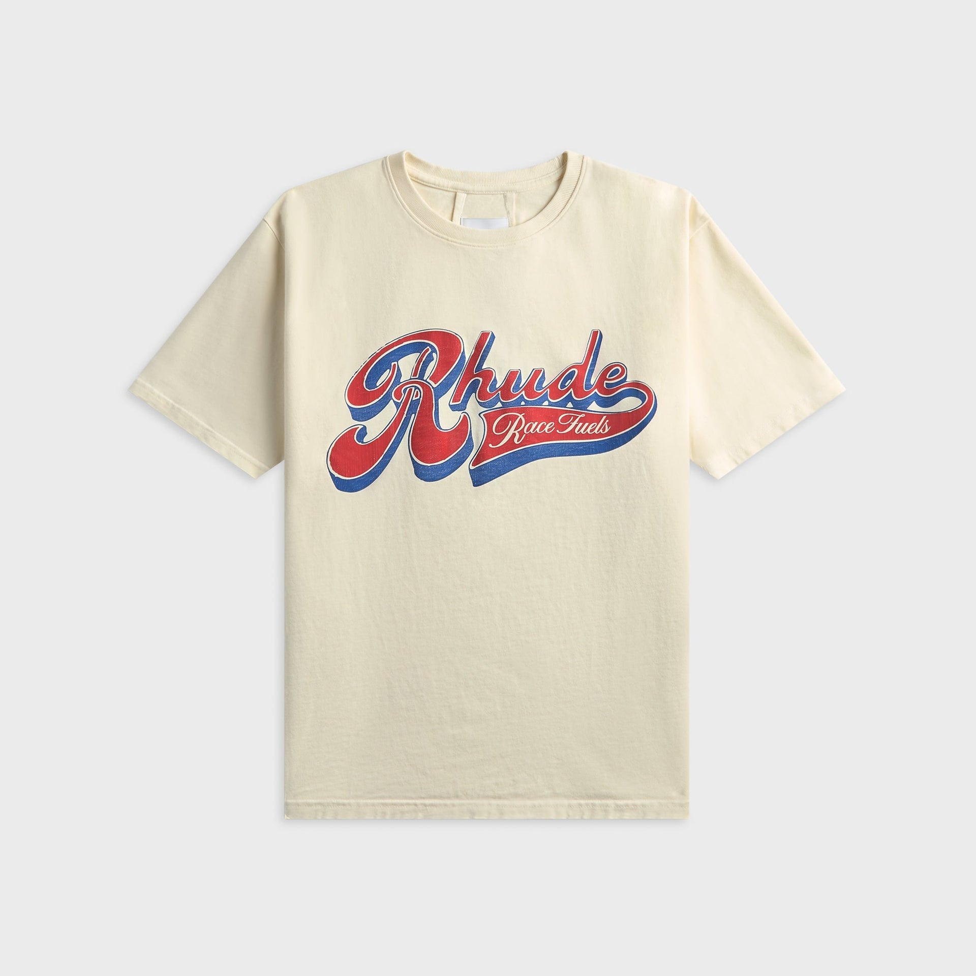 Rhude Pit Stop Tee - Vintage White / Red / Blue