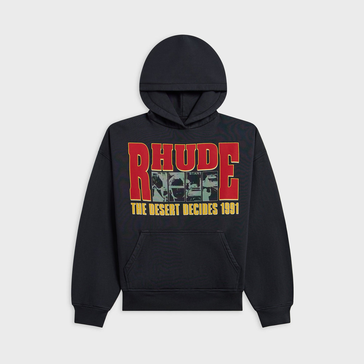 Rhude The Desert Decides Hoodie - Vintage Black / Red
