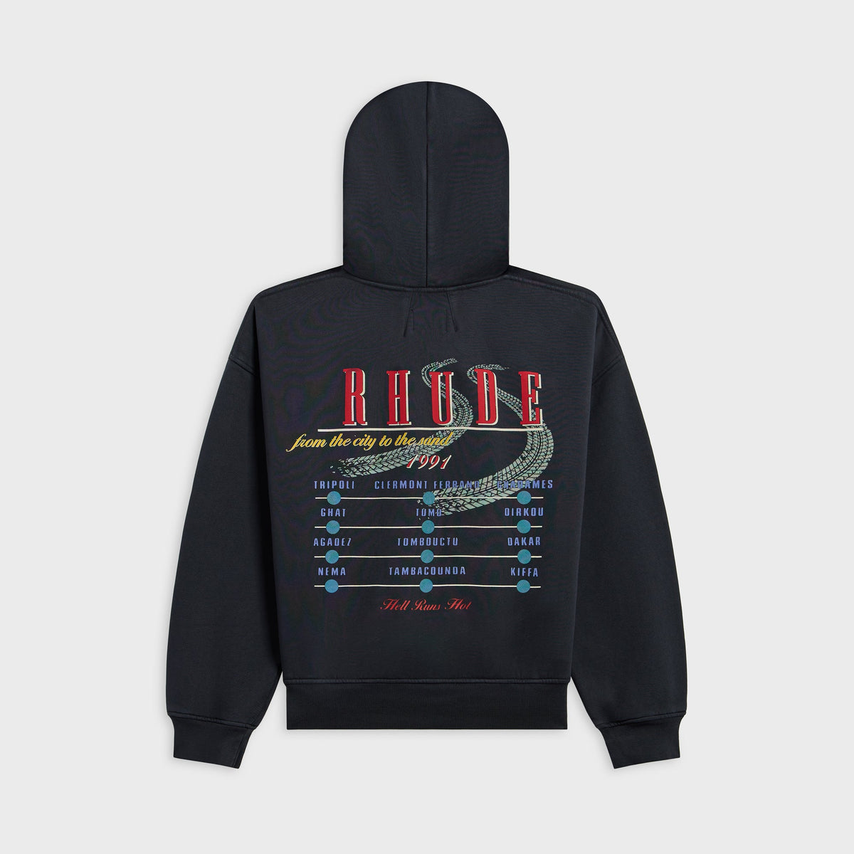 Rhude The Desert Decides Hoodie - Vintage Black / Red