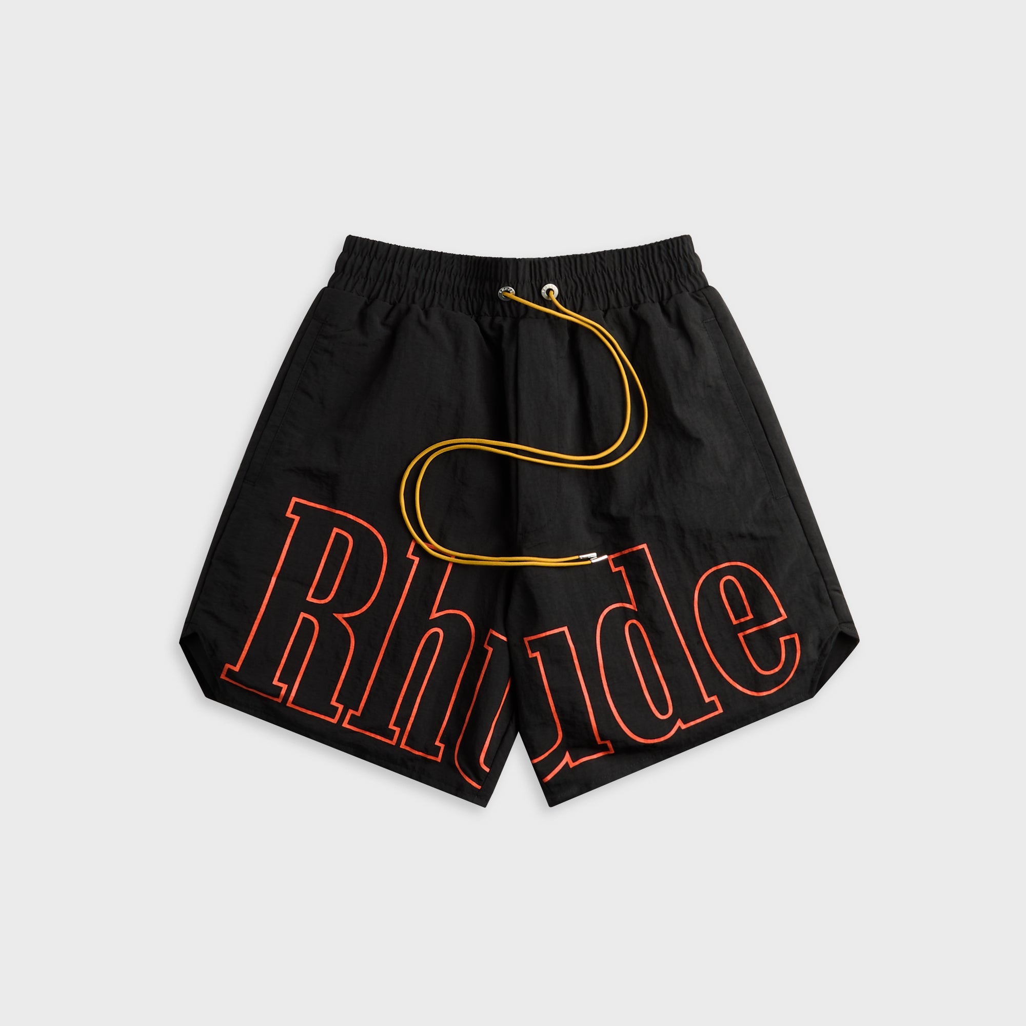 Rhude Logo Track Short - Black / Orange – Kith