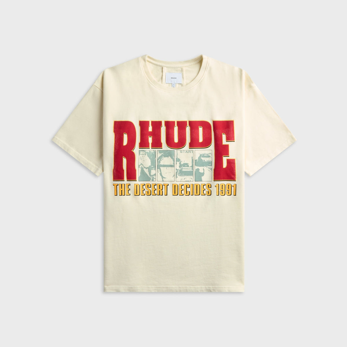 Rhude The Desert Decides Tee - Vintage White / Red