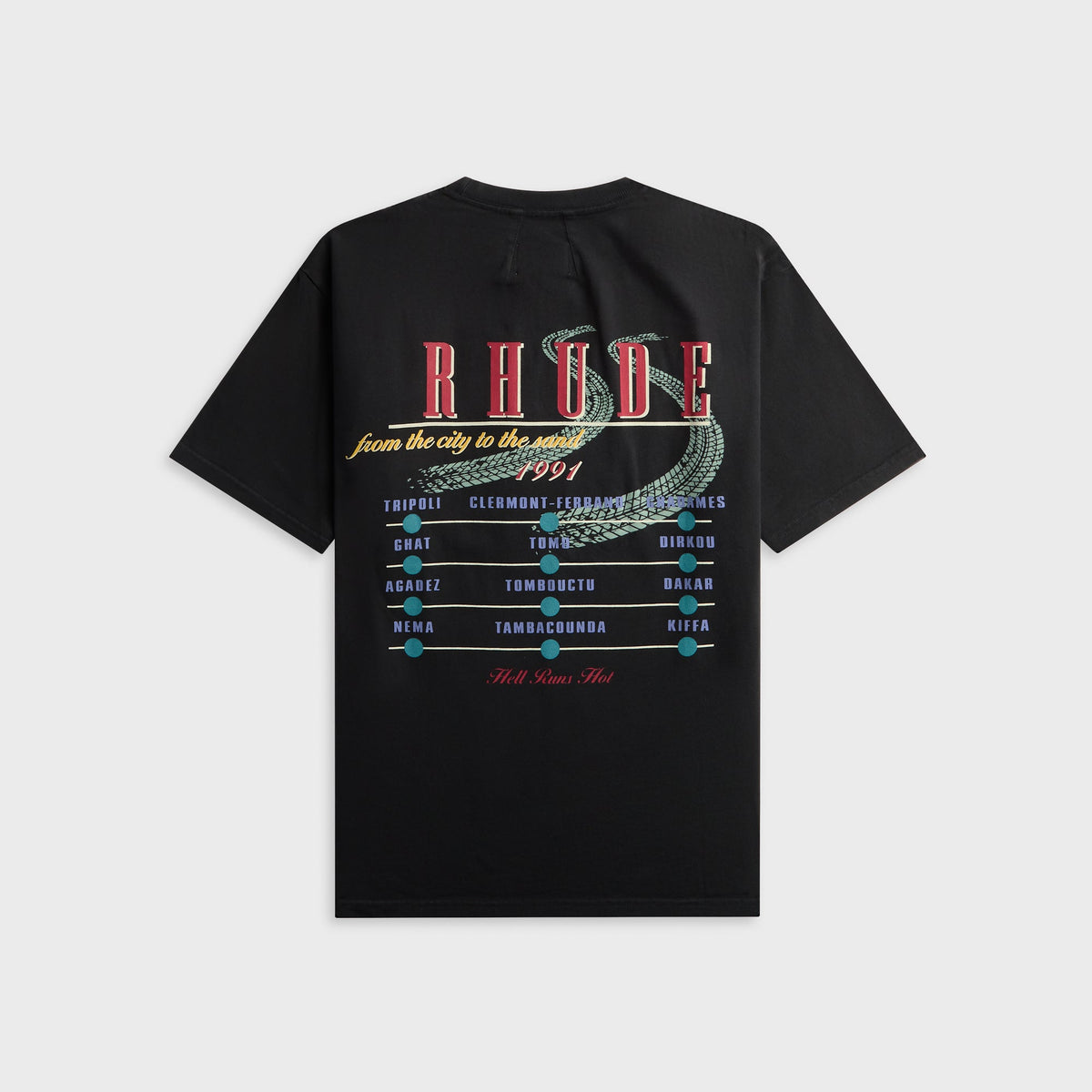 Rhude The Desert Decides Tee - Vintage Black / Red