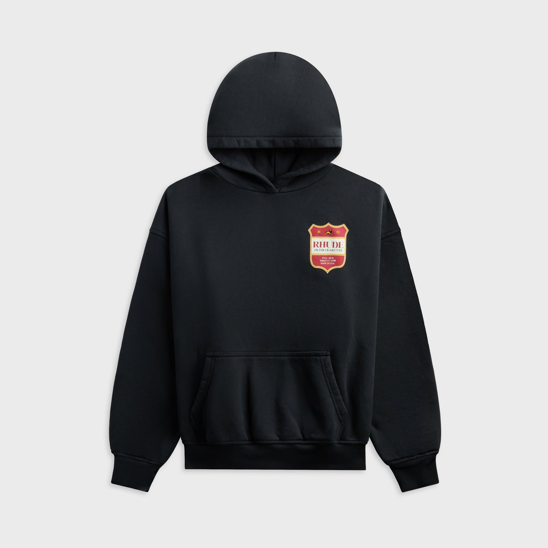 Rhude Filtaro Crest Hoodie - Vintage Black / Red / Yellow