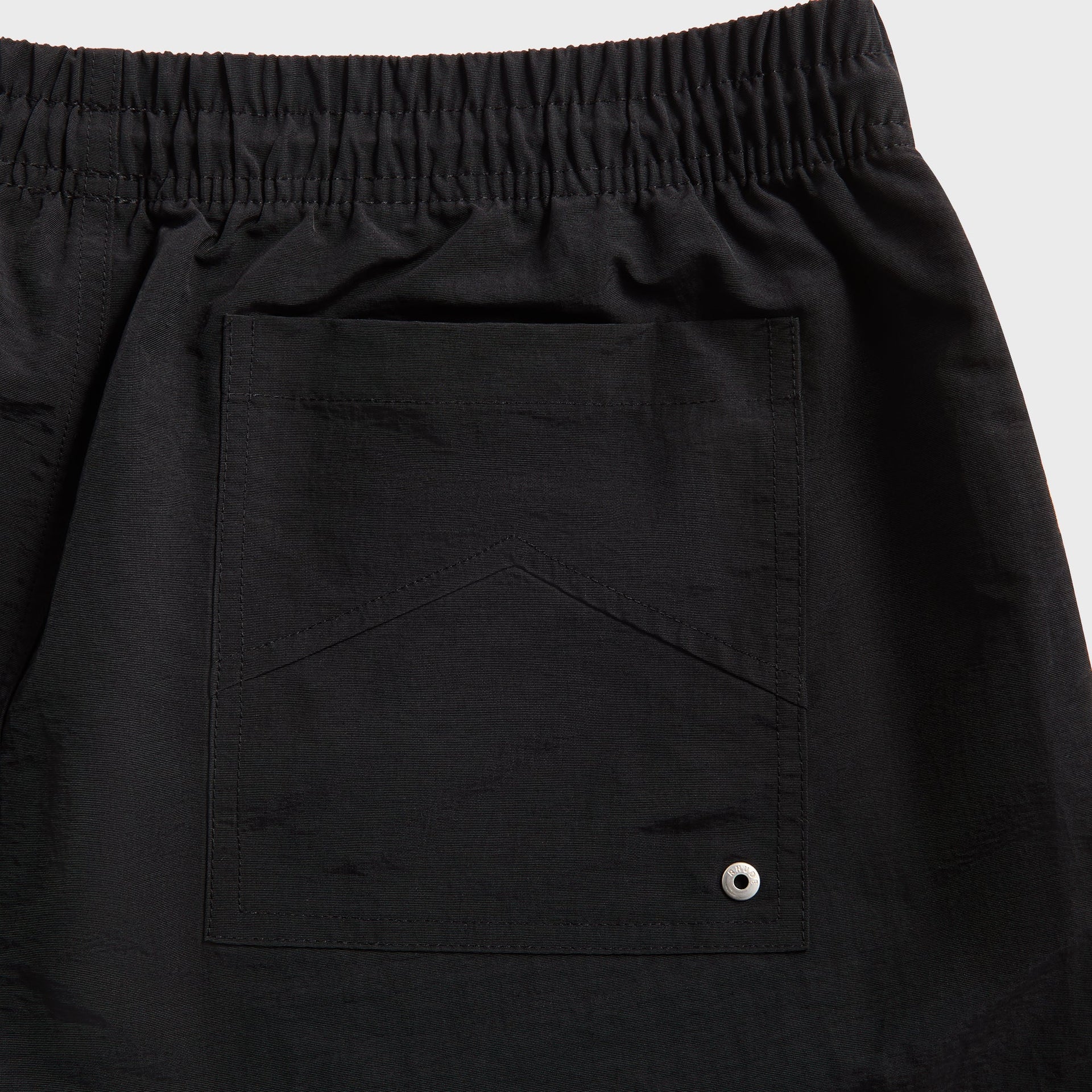 Rhude Classic Logo Swim Short - Black / White