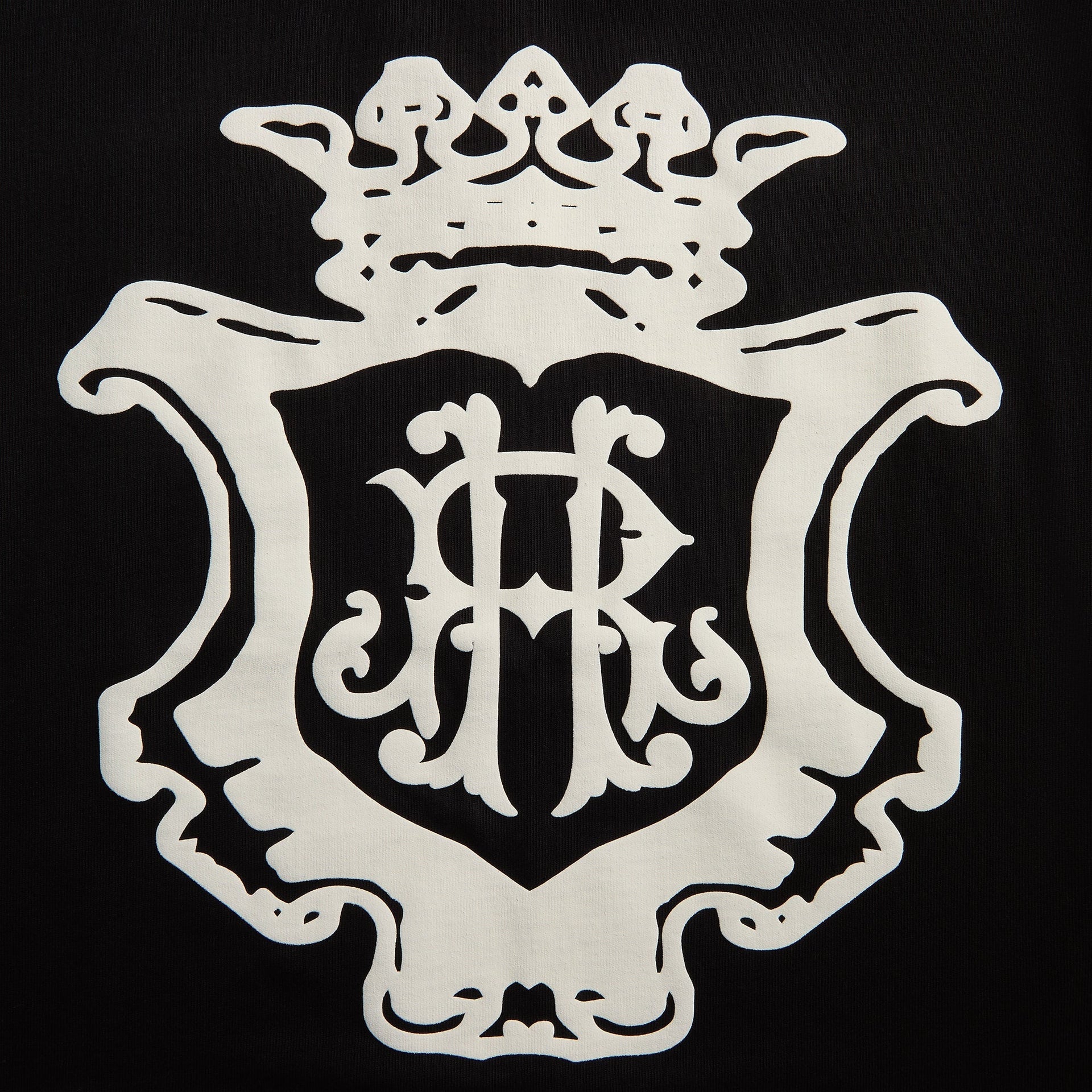 Rhude Oversized Chateau Crest Tee - Black / White