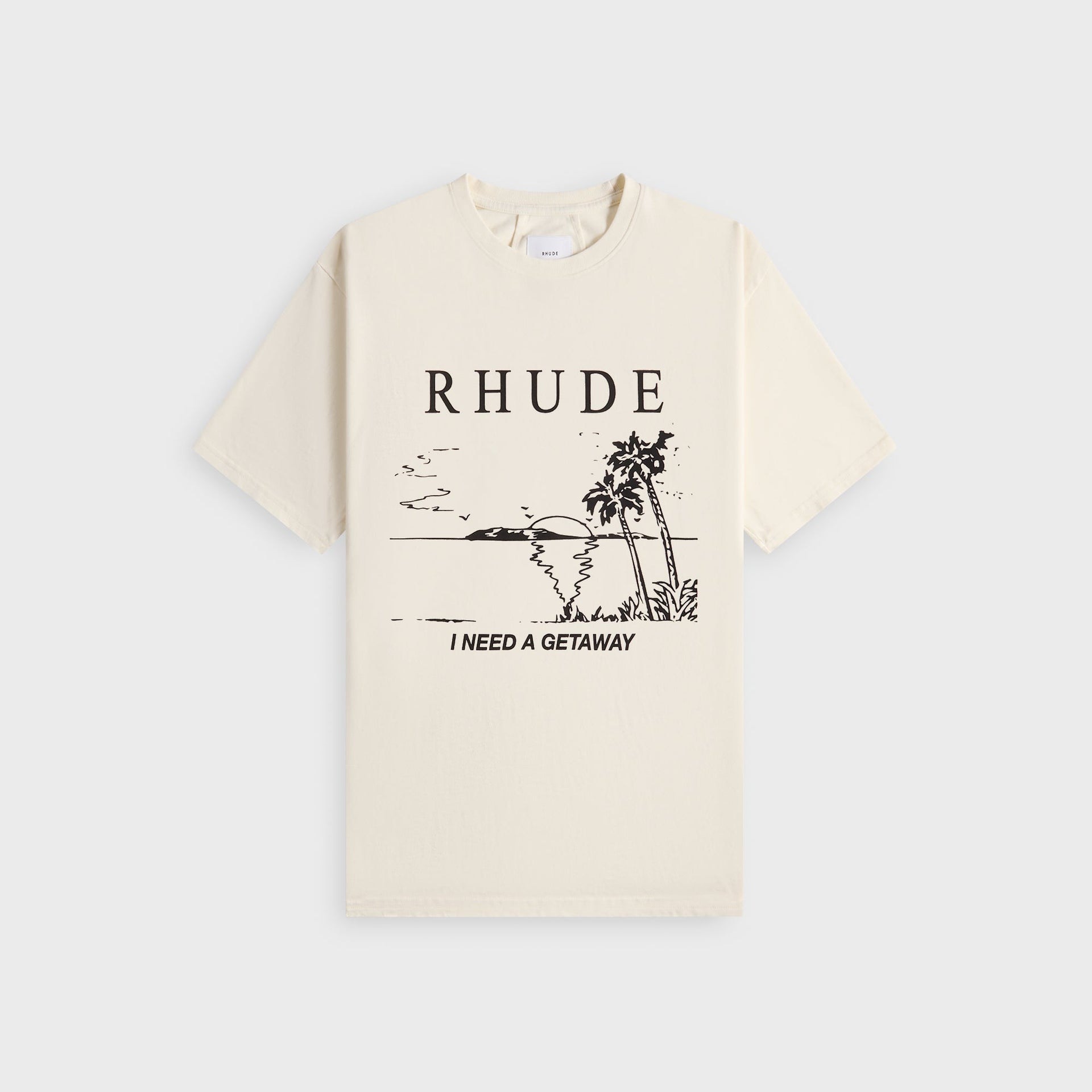 Rhude I Need A Getaway Tee - Vintage White / Black