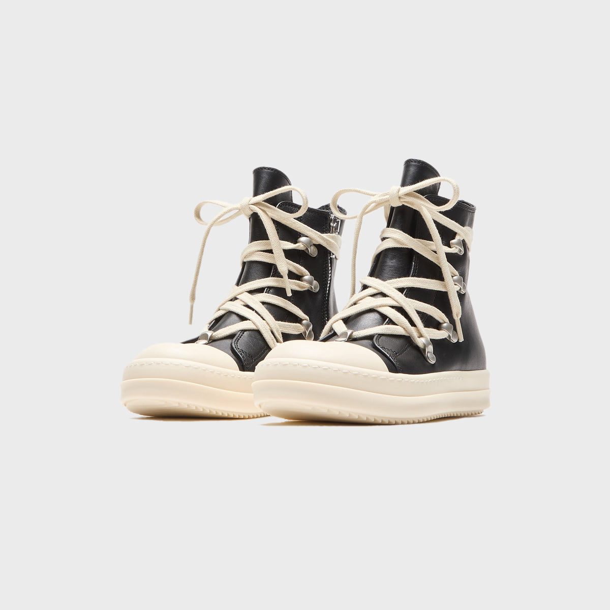 Rick Owens Hexalace Sneaks - Black / Milk