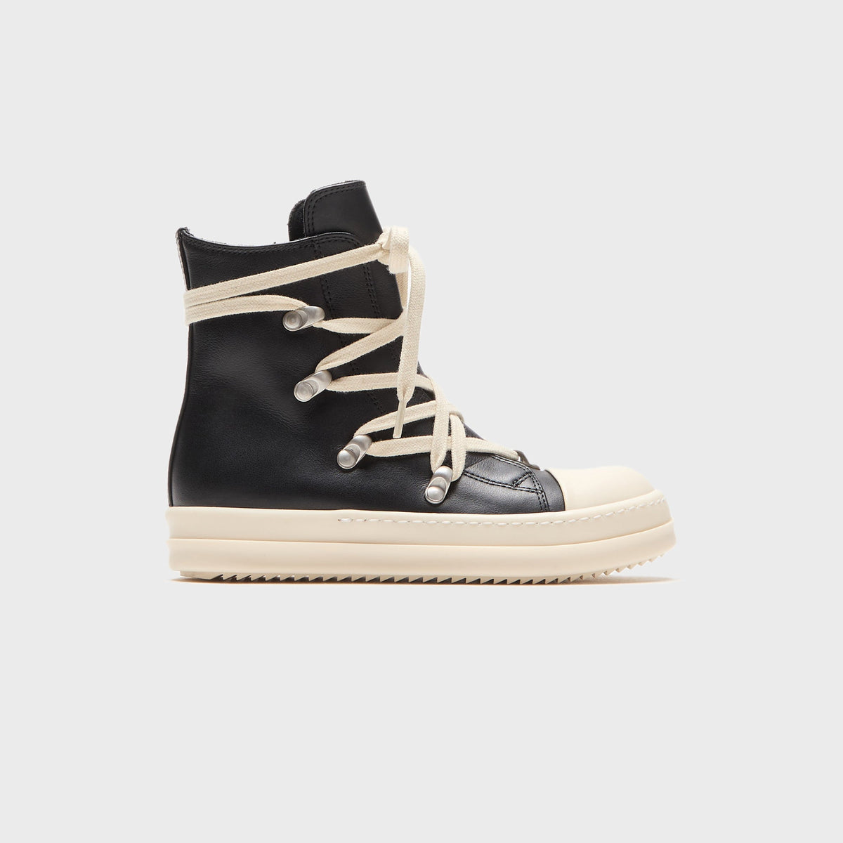 Rick Owens Hexalace Sneaks - Black / Milk