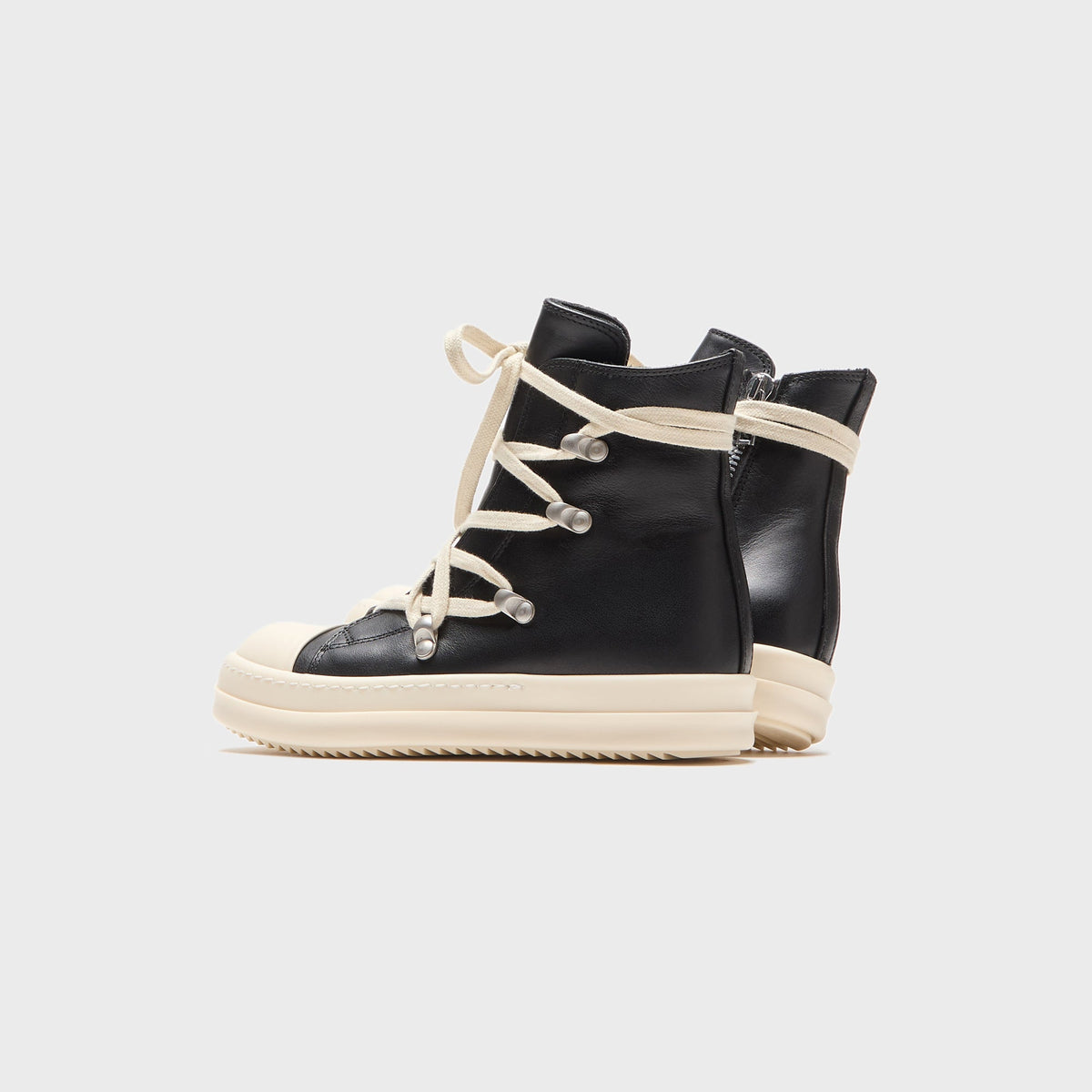 Rick Owens Hexalace Sneaks - Black / Milk