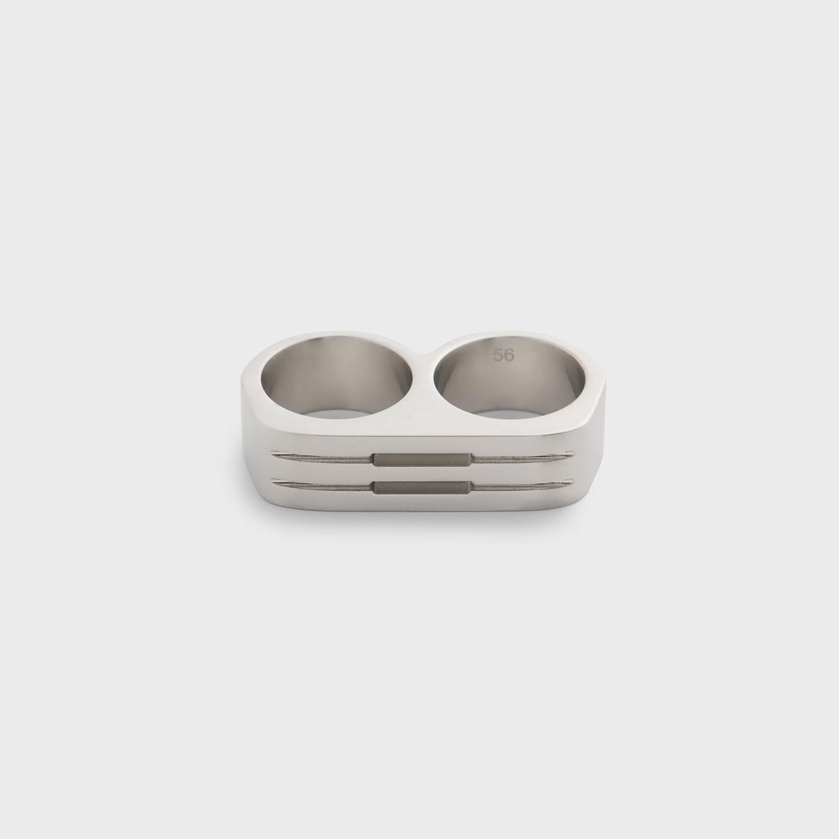 Rick Owens Double Grill Ring - Palladio