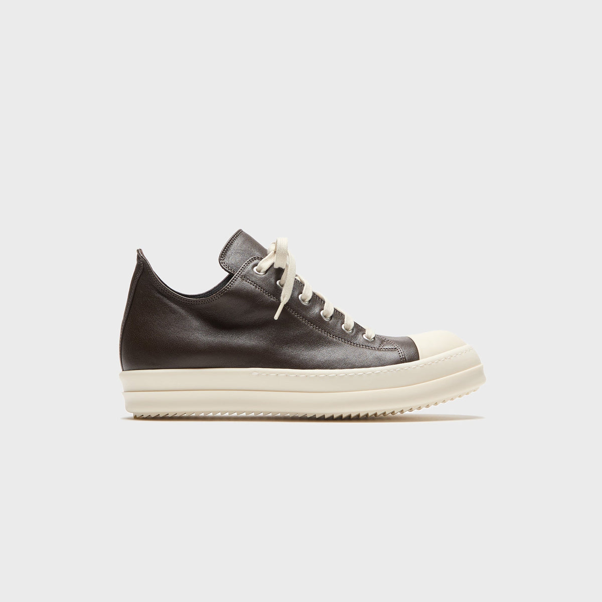 Rick Owens Low Sneaks - Grease/ Milk / Milk Runway