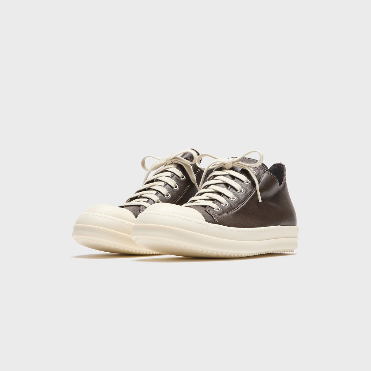 Rick Owens Low Sneaks - Grease/ Milk / Milk Runway