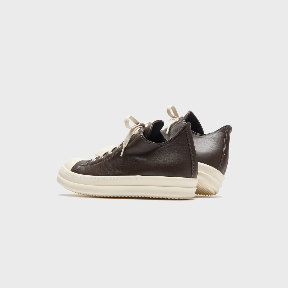 Rick Owens Low Sneaks - Grease/ Milk / Milk Runway
