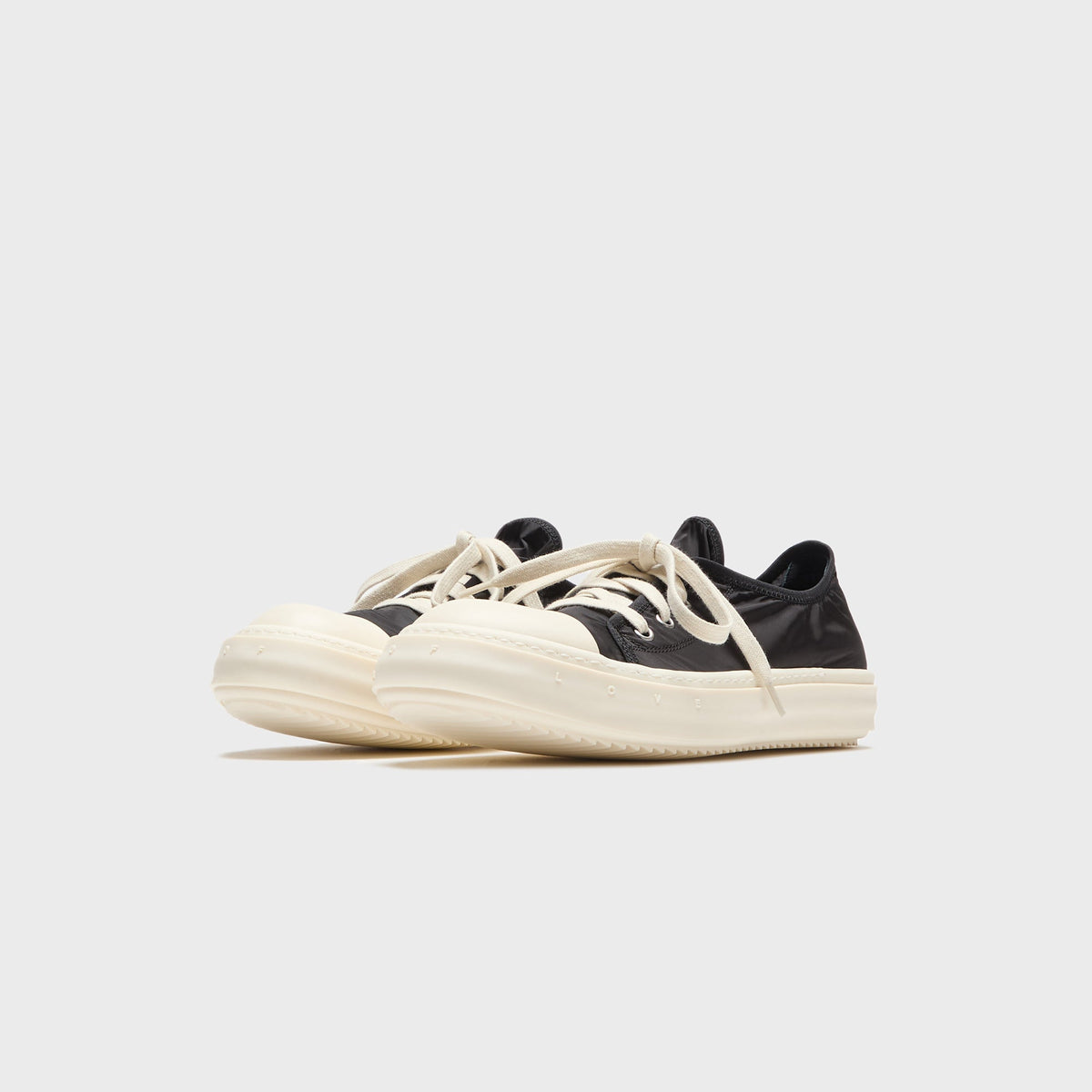 Rick Owens Low Sneakers - Black / Milk / Runway