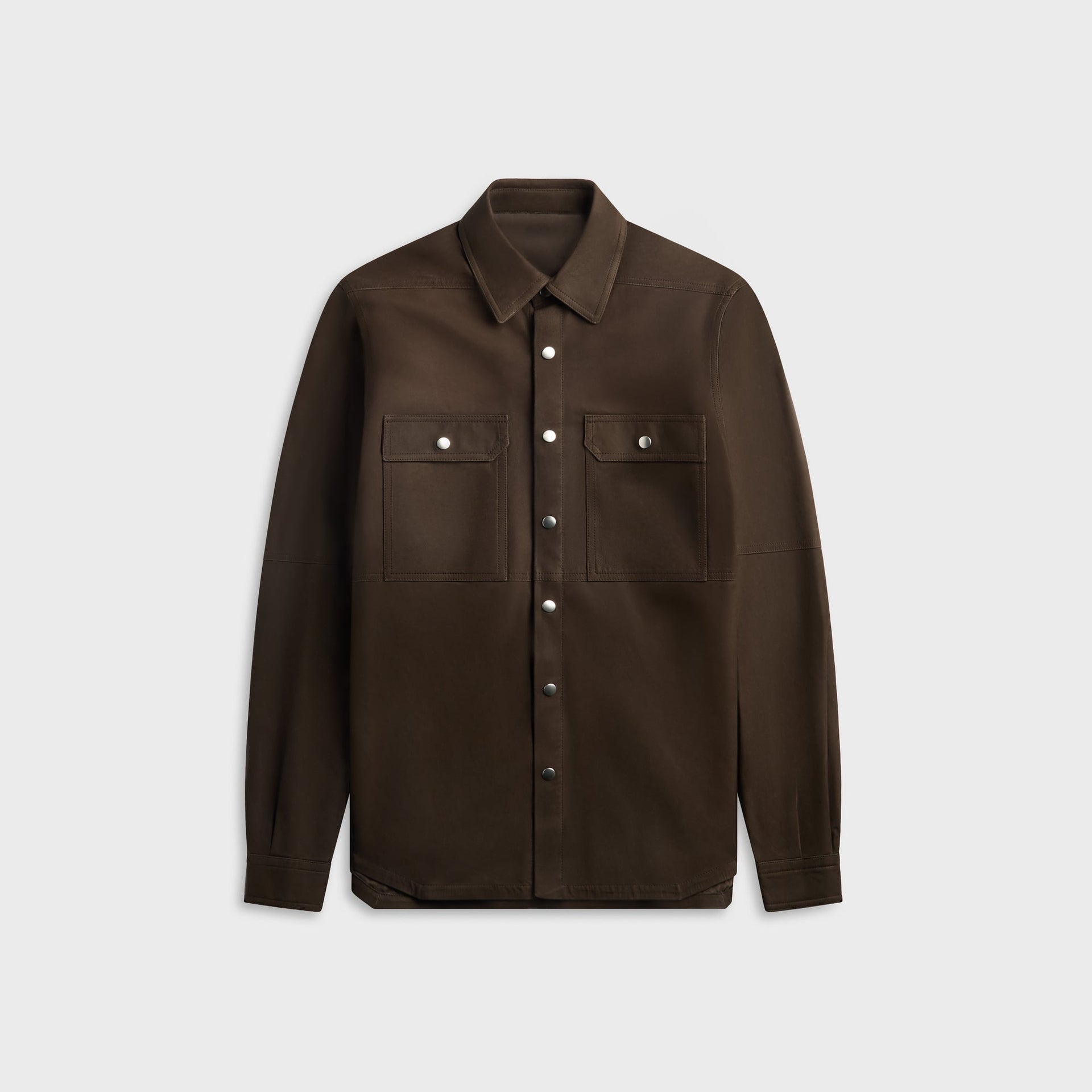 Stone Island pink coated nylon jacket, front view, funnel collar, zip and snap placket, sleeve badge