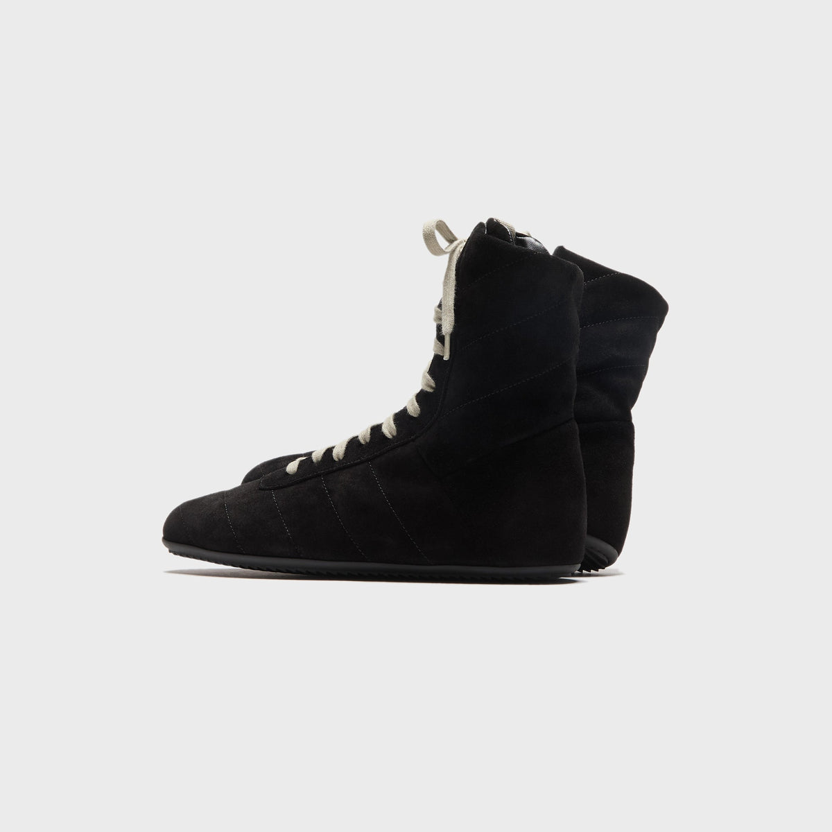 Rick Owns Quilted Minimal High Sneaks - Black