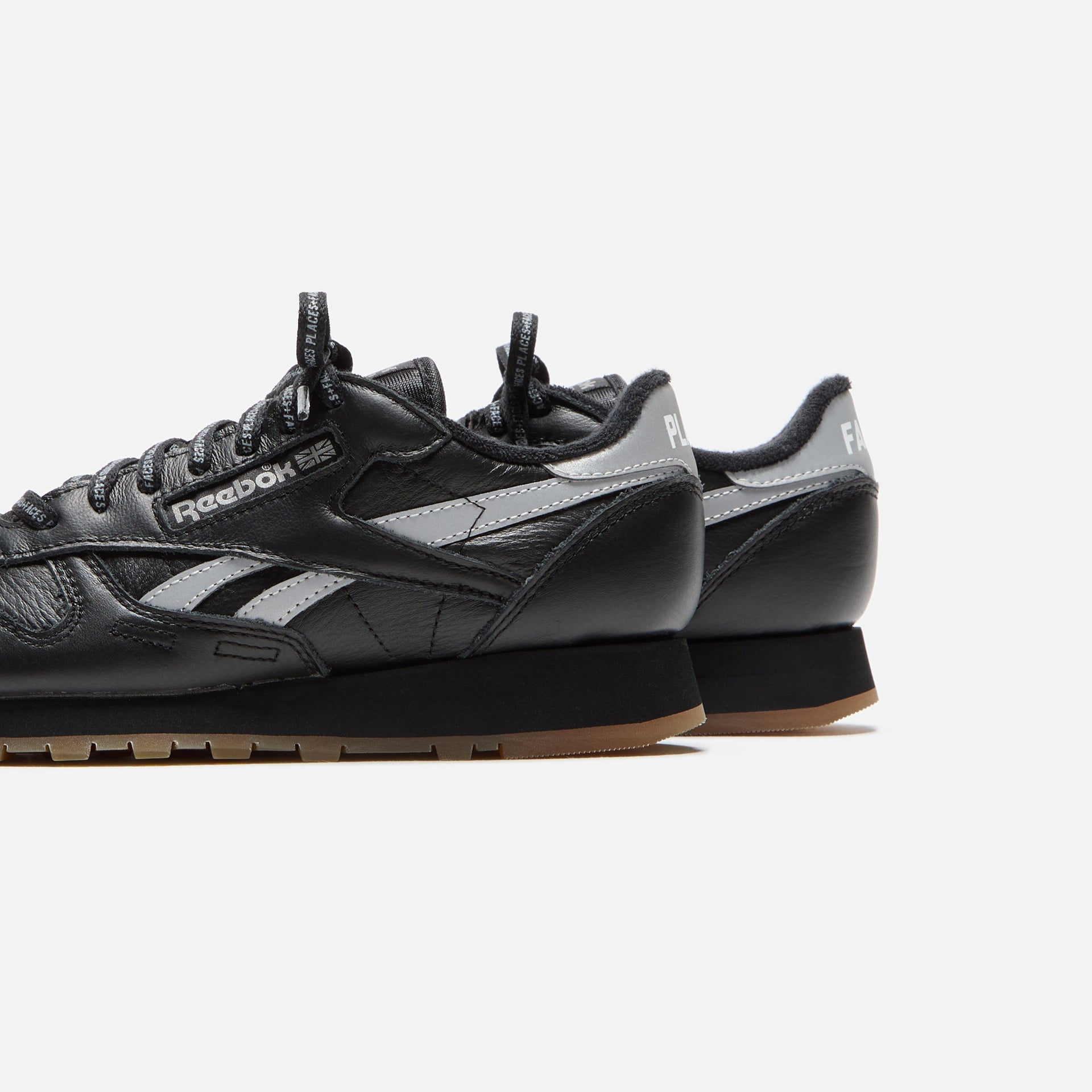 Reebok x Place+Faces Classic Leather - Black / Silver