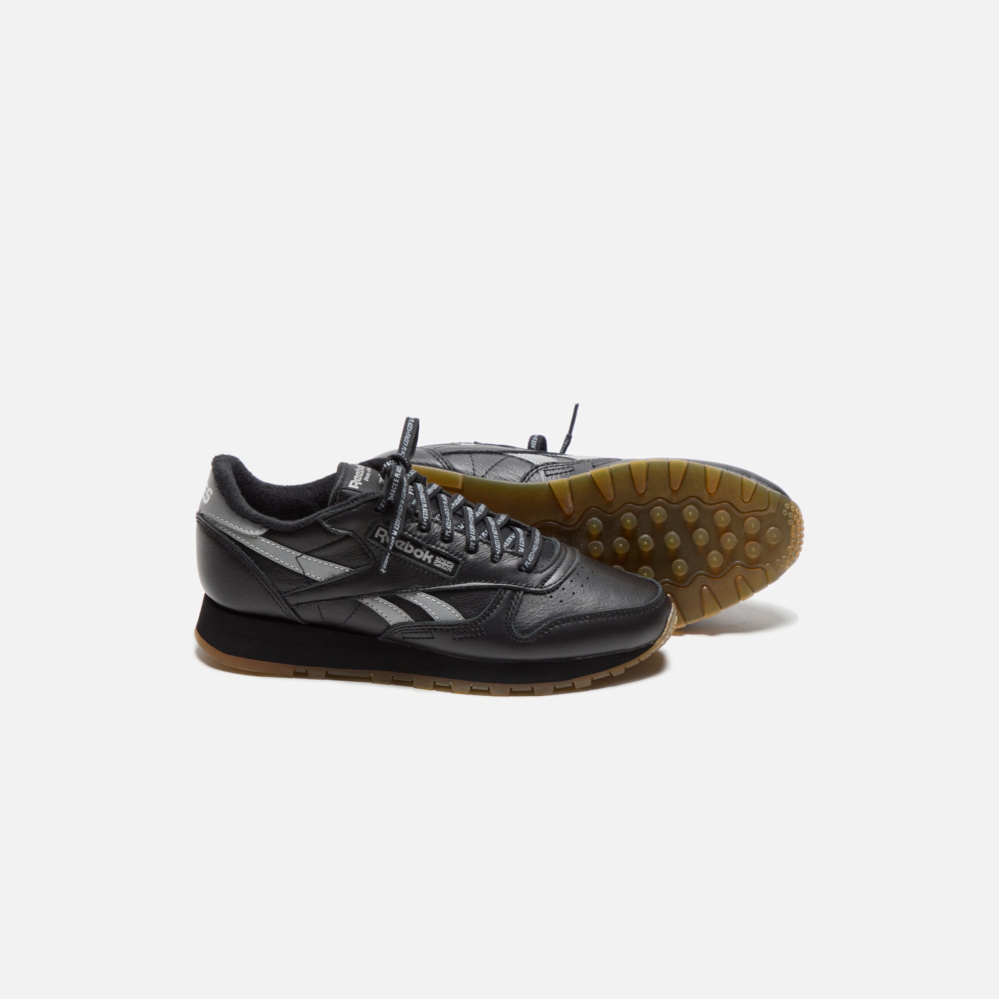 Reebok x Place+Faces Classic Leather - Black / Silver – Kith