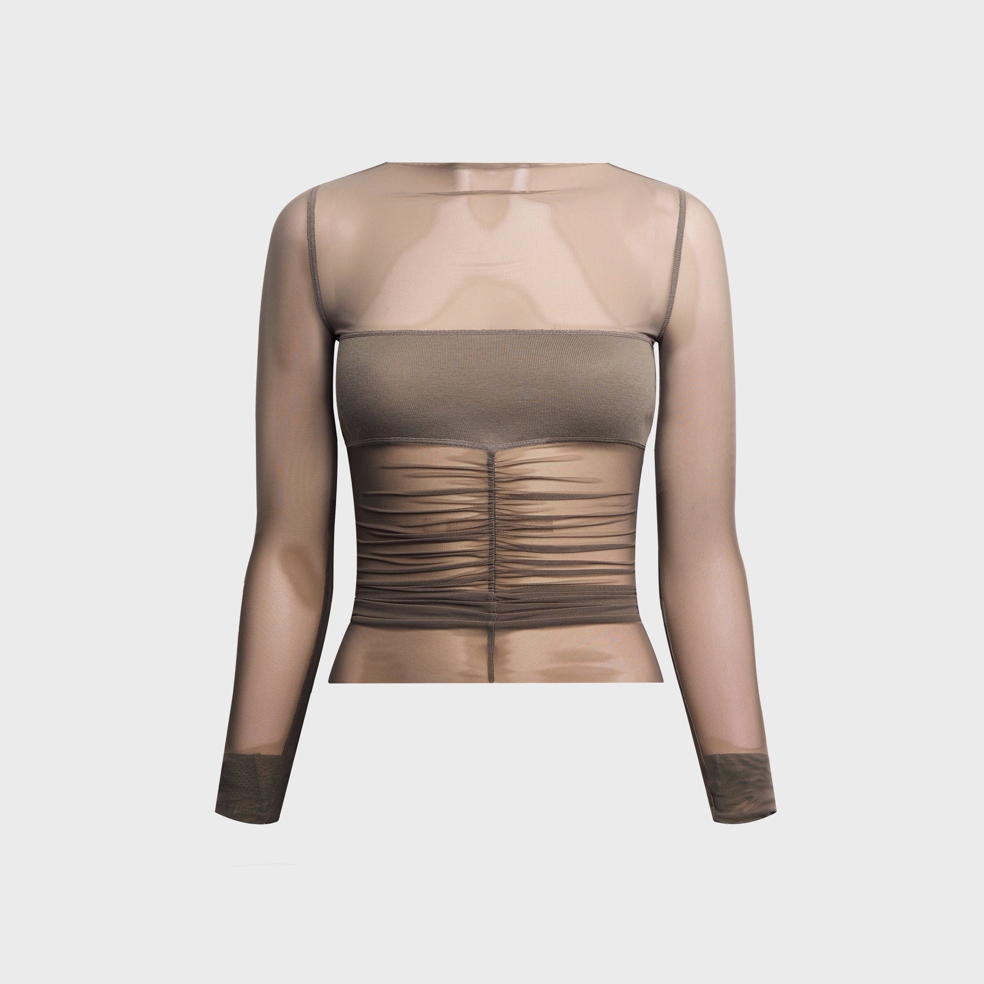 Rick Owens Temple Bandeau Top - Dust