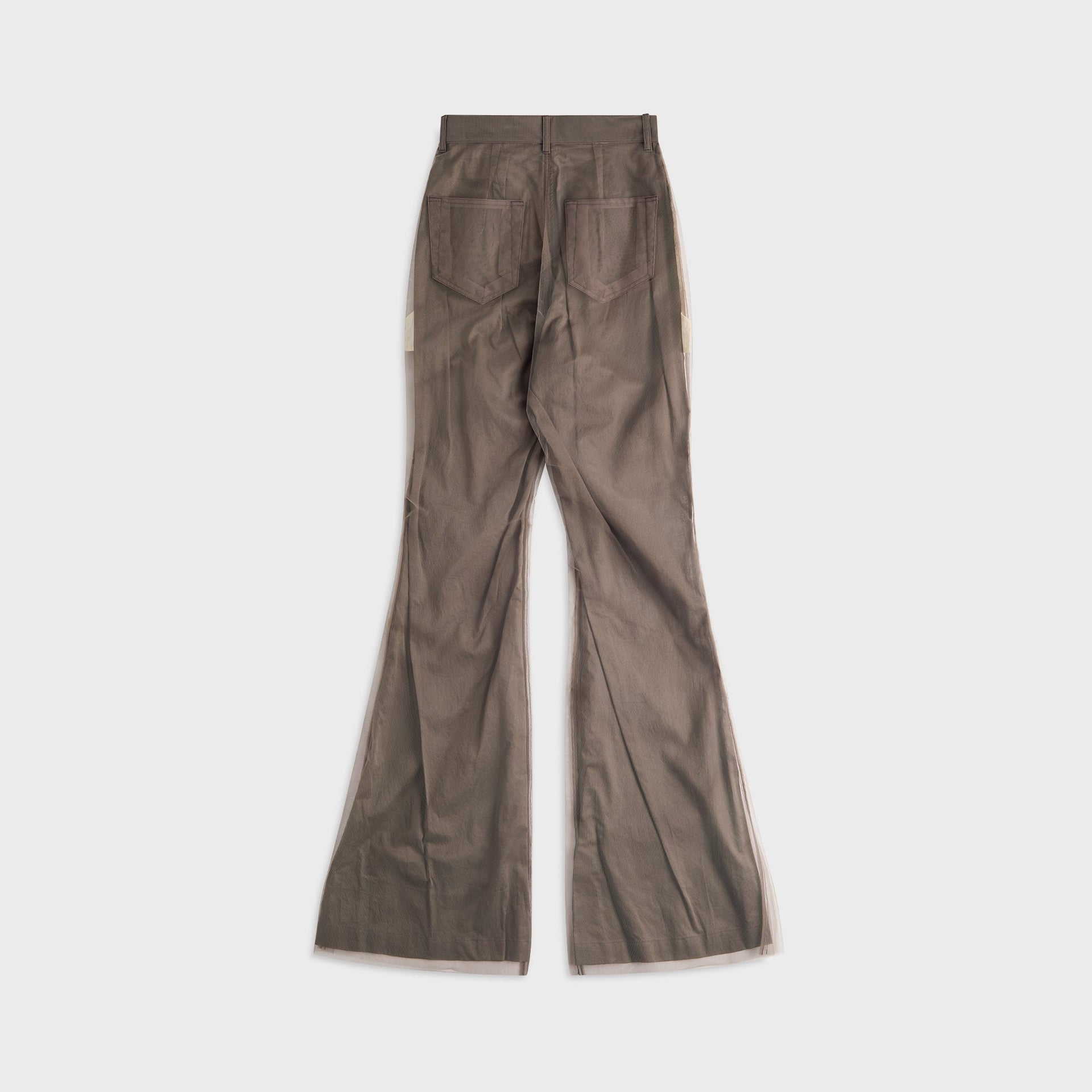 Rick Owens Bolan Mesh Bootcut Trousers - Dust