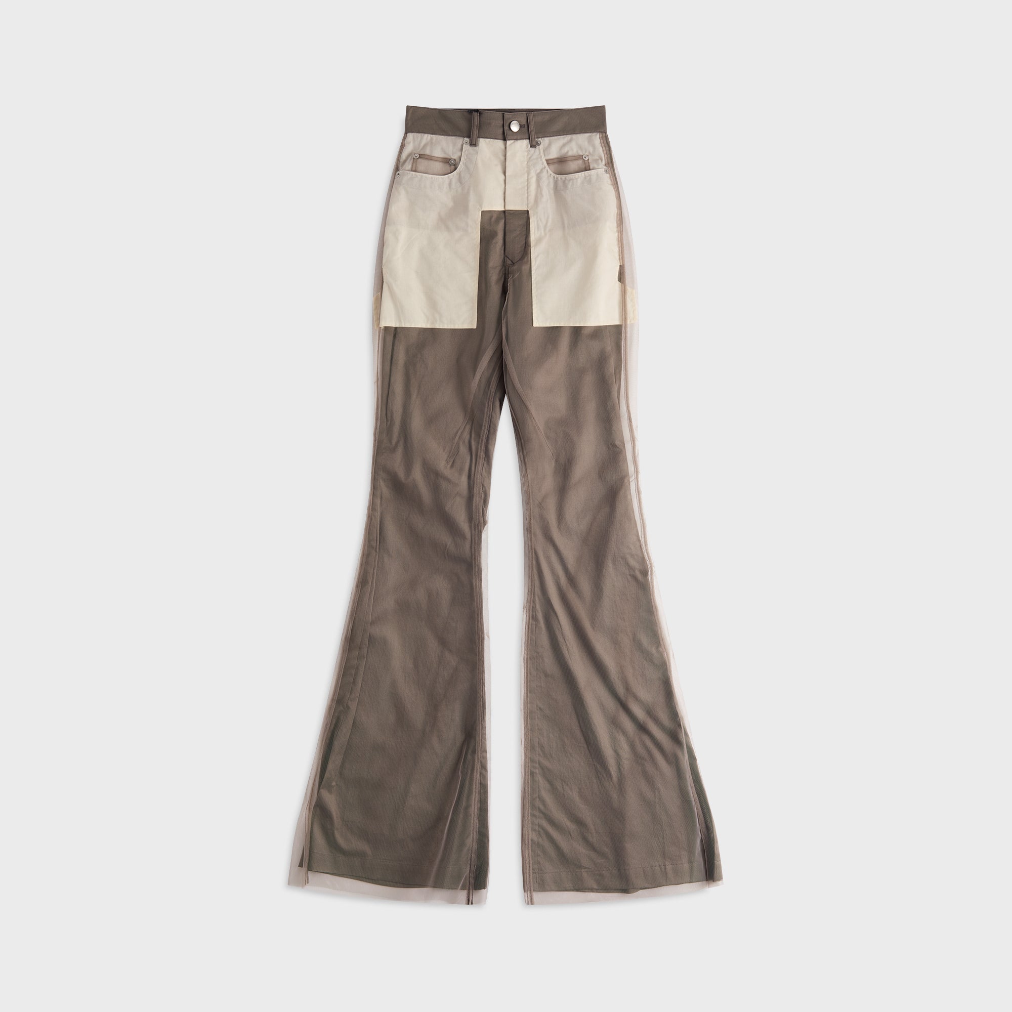 Rick Owens Bolan Mesh Bootcut Trousers - Dust – Kith