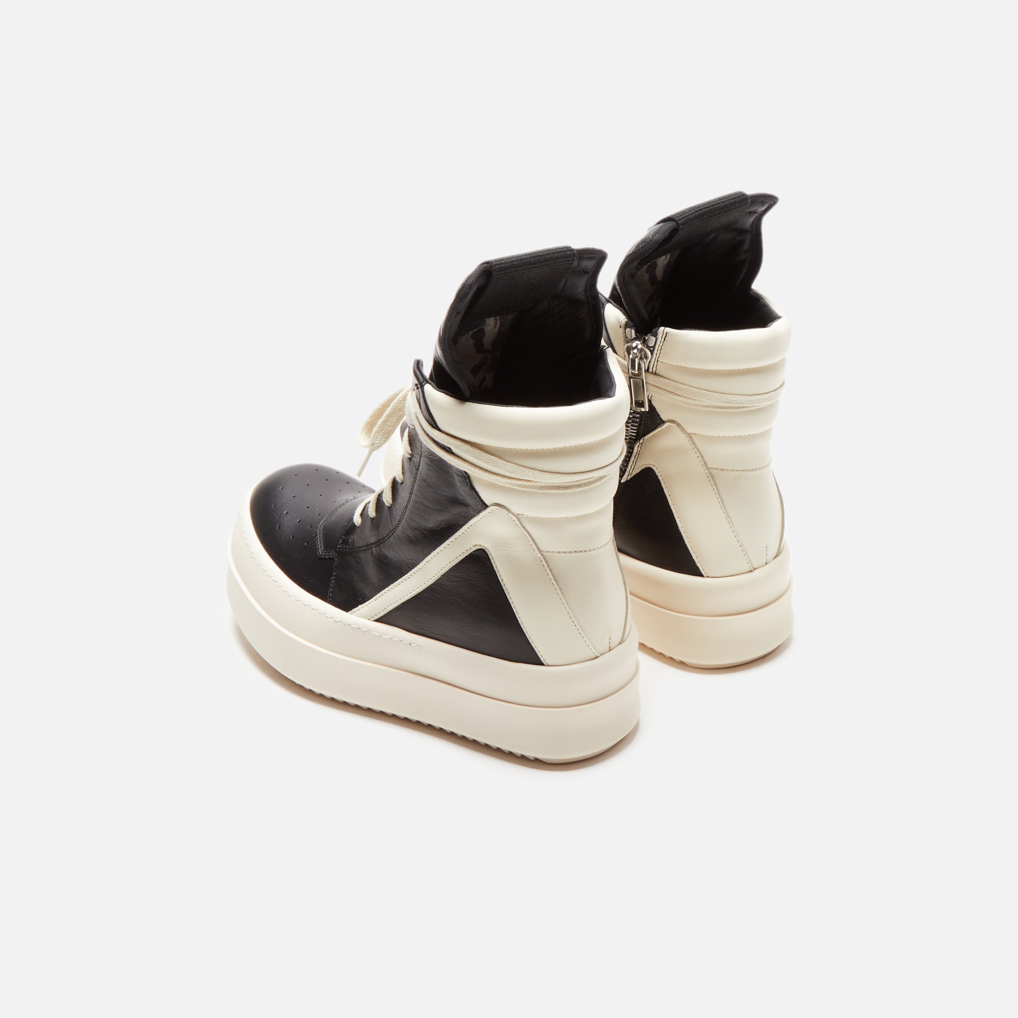 Rick Owens WMNS Mega Bumper Geobasket - Black / Milk – Kith