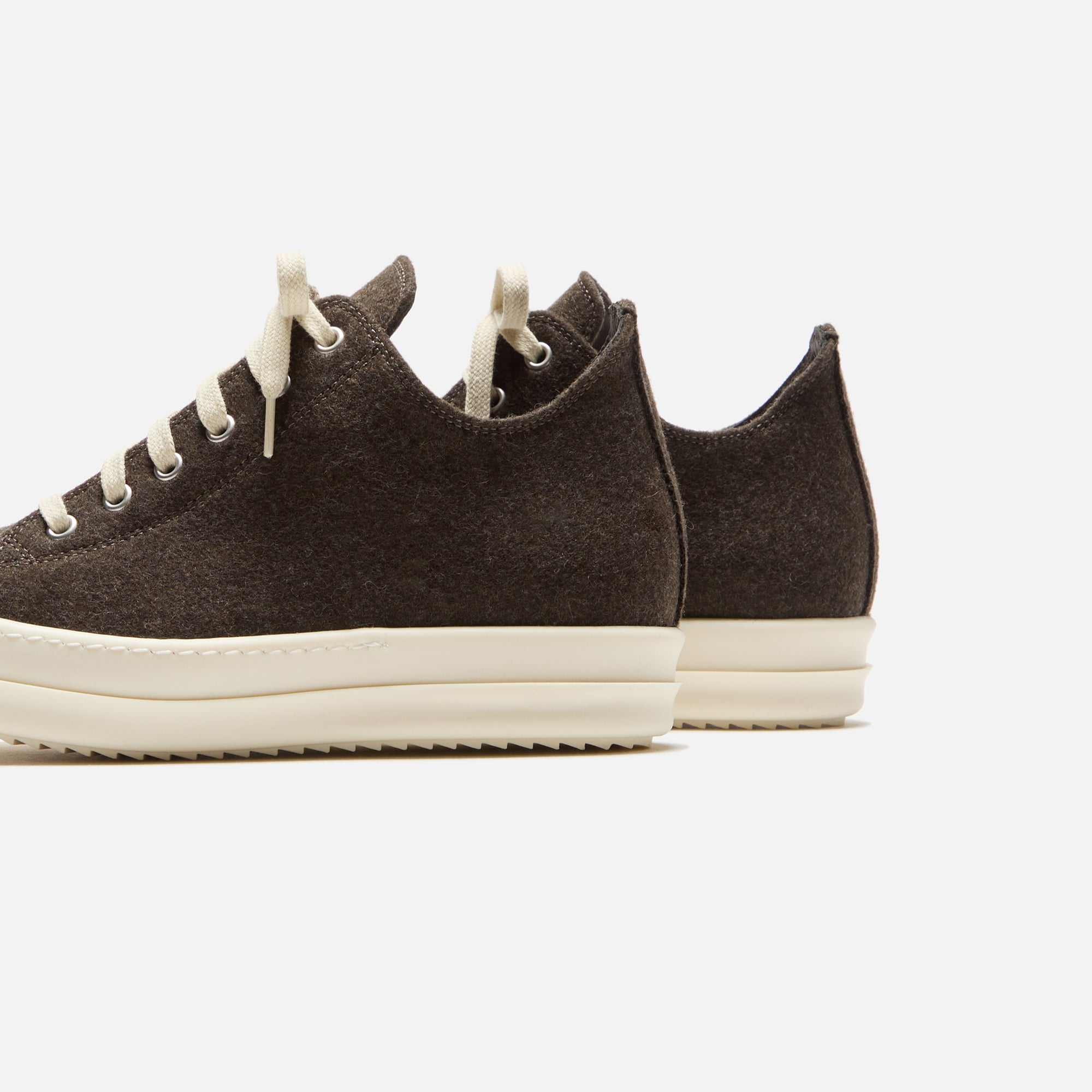 Rick Owens WMNS Porterville Low Sneakers - Brown / Milk