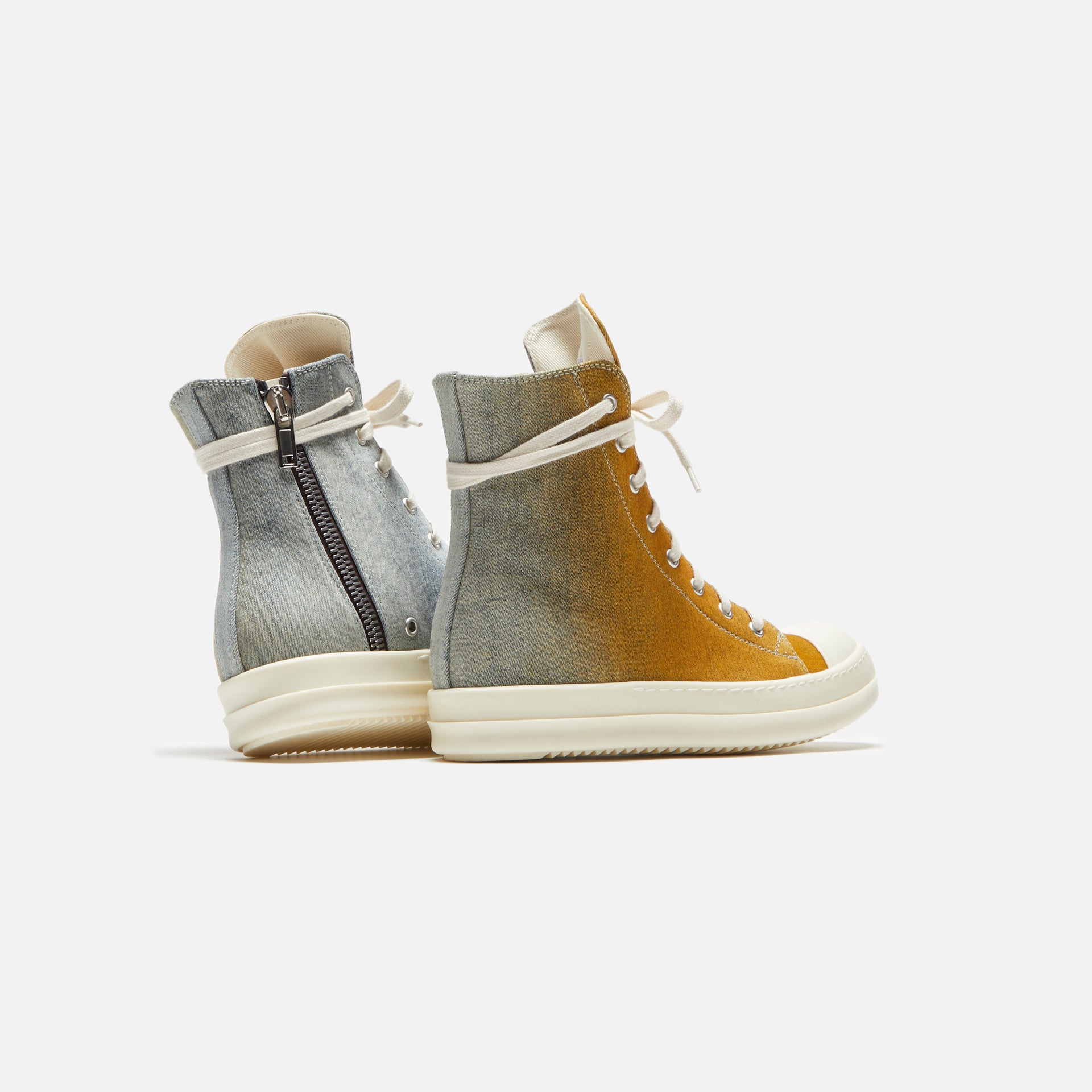 Rick Owens WMNS DRKSHDW Sneakers - Sky / Orange Degrade / Milk / Milk Sky / Orange Degrade