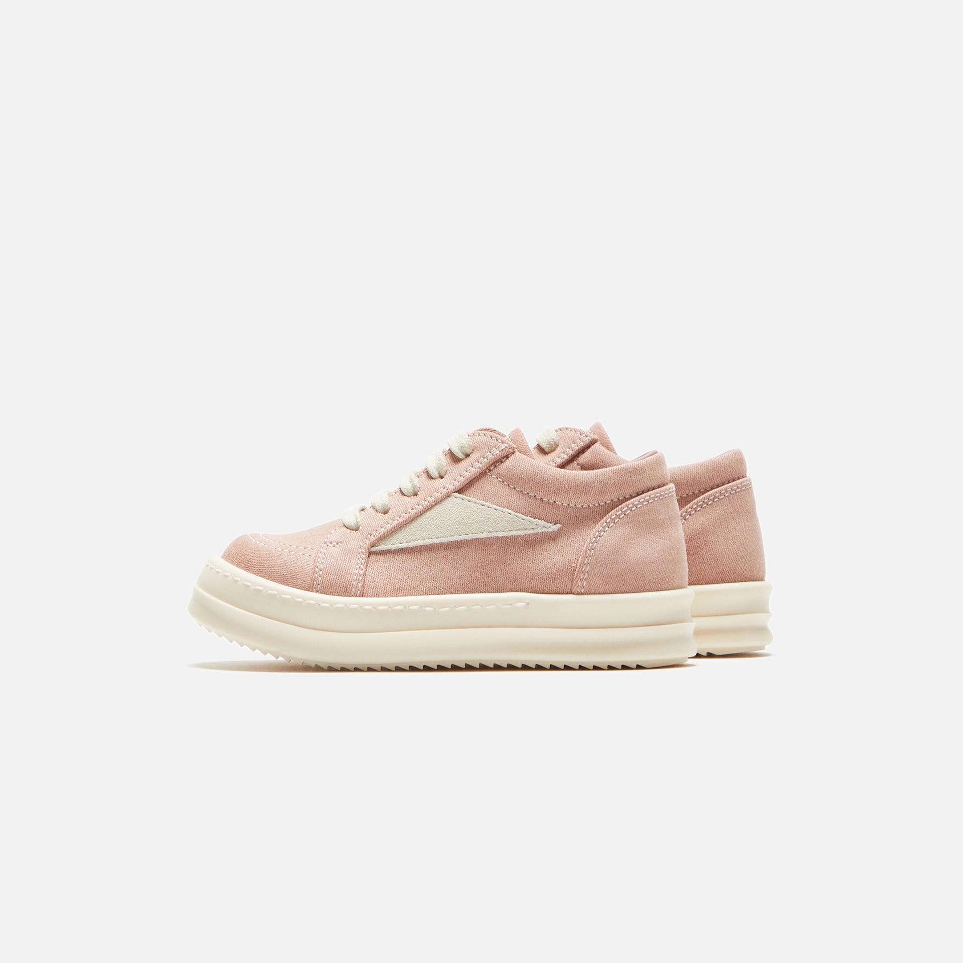Rick Owens Baby Vintage Sneakers - Dark Pink / Milk / Milk / Scarpe in Denim