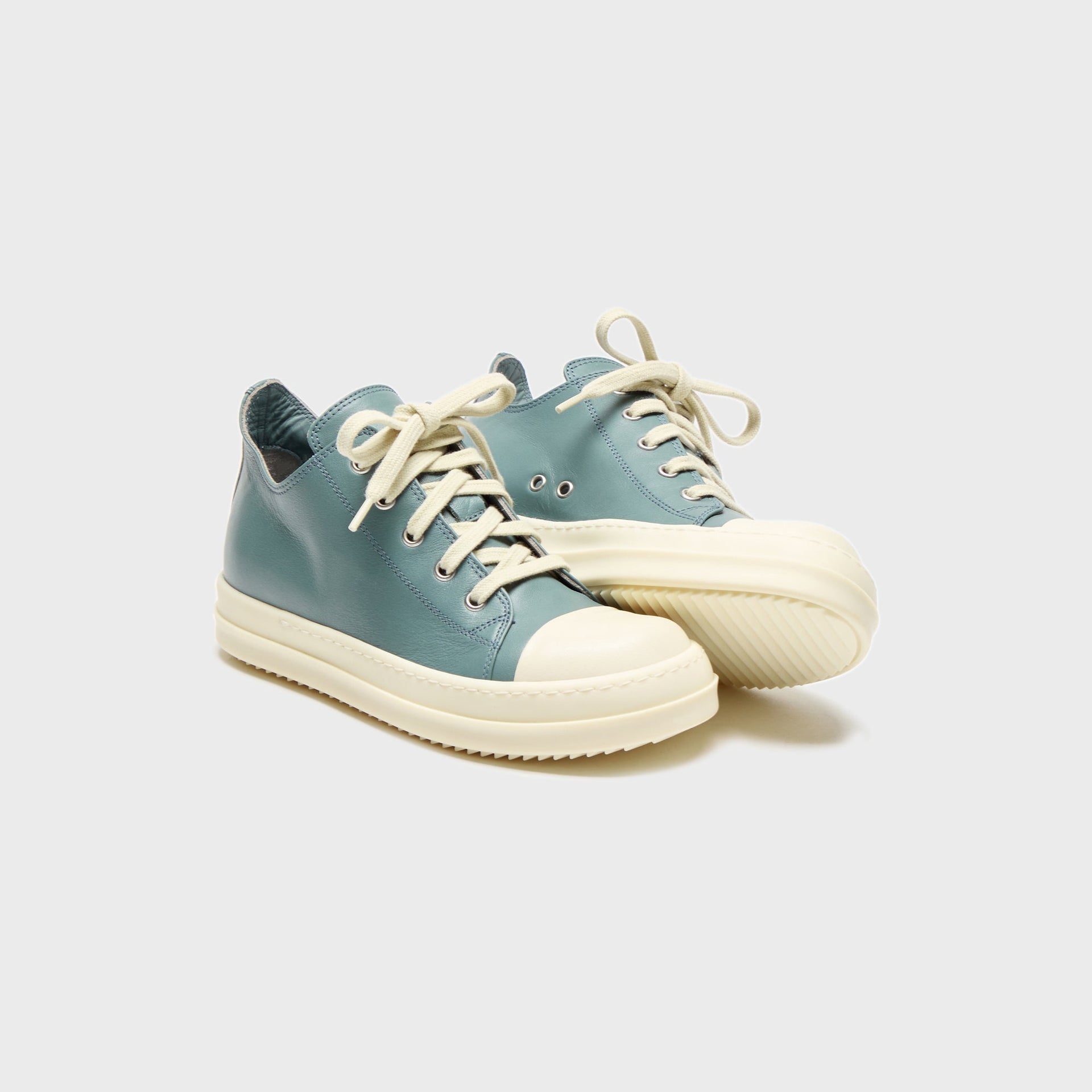 Rick Owens Kids Low Sneakers Scarpe in Pelle - Mouthwash / Milk / Milk