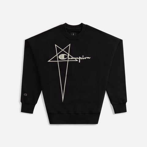 Rick Owens x Champion Pullover Sweater - Black