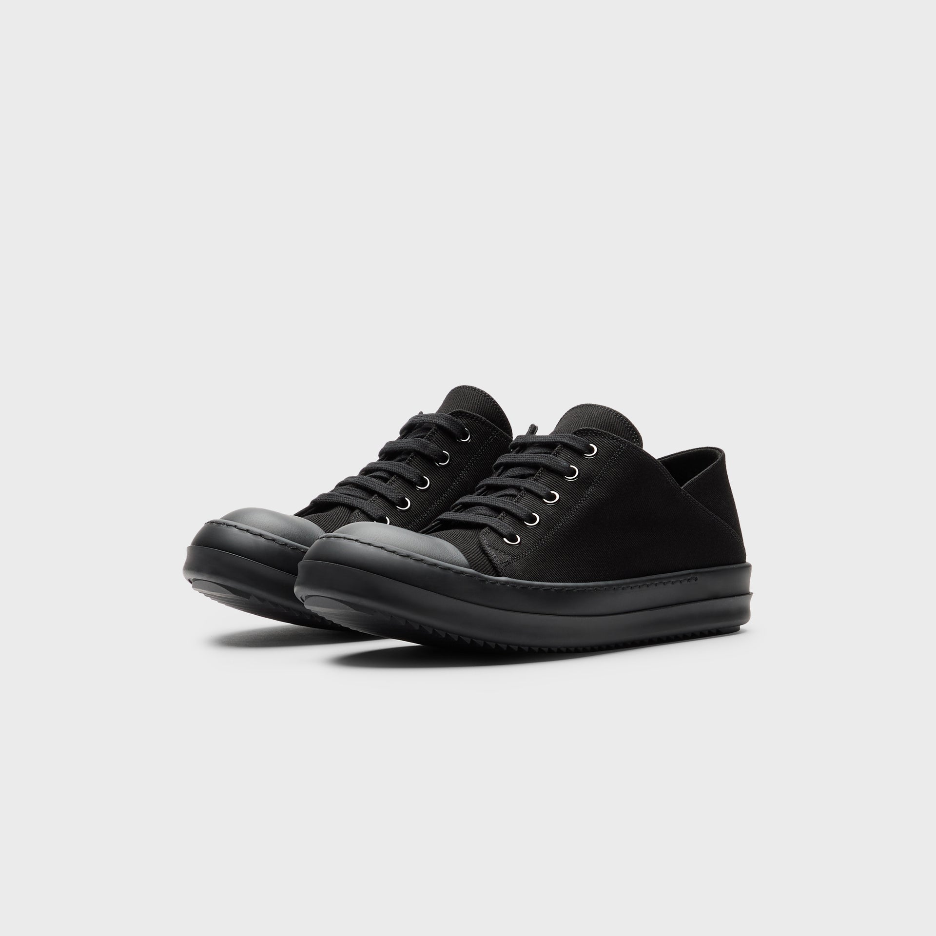 Rick Owens WMNS Slip-On Scarpe in Denim - All Black