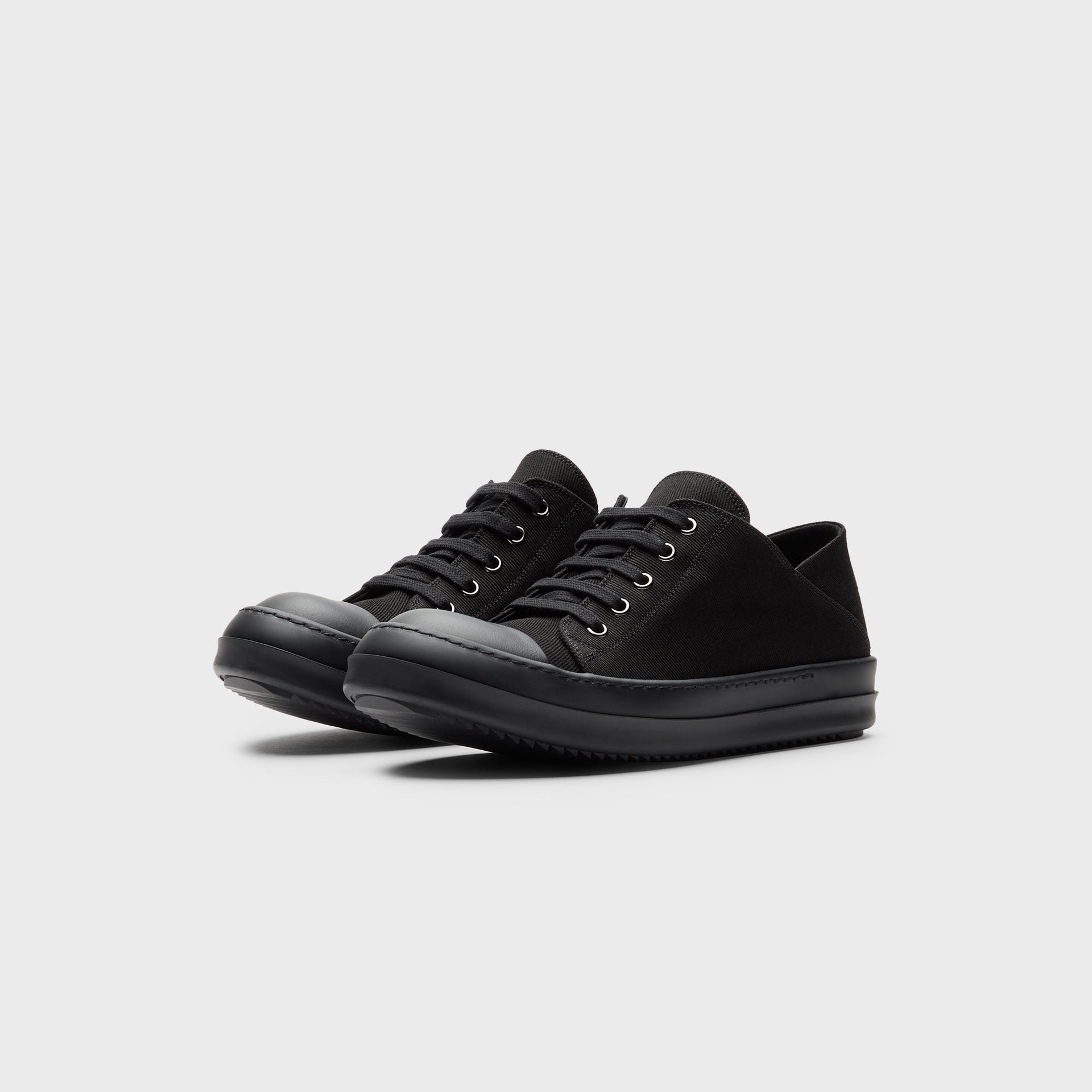 Rick Owens WMNS Slip-On Scarpe in Denim - All Black